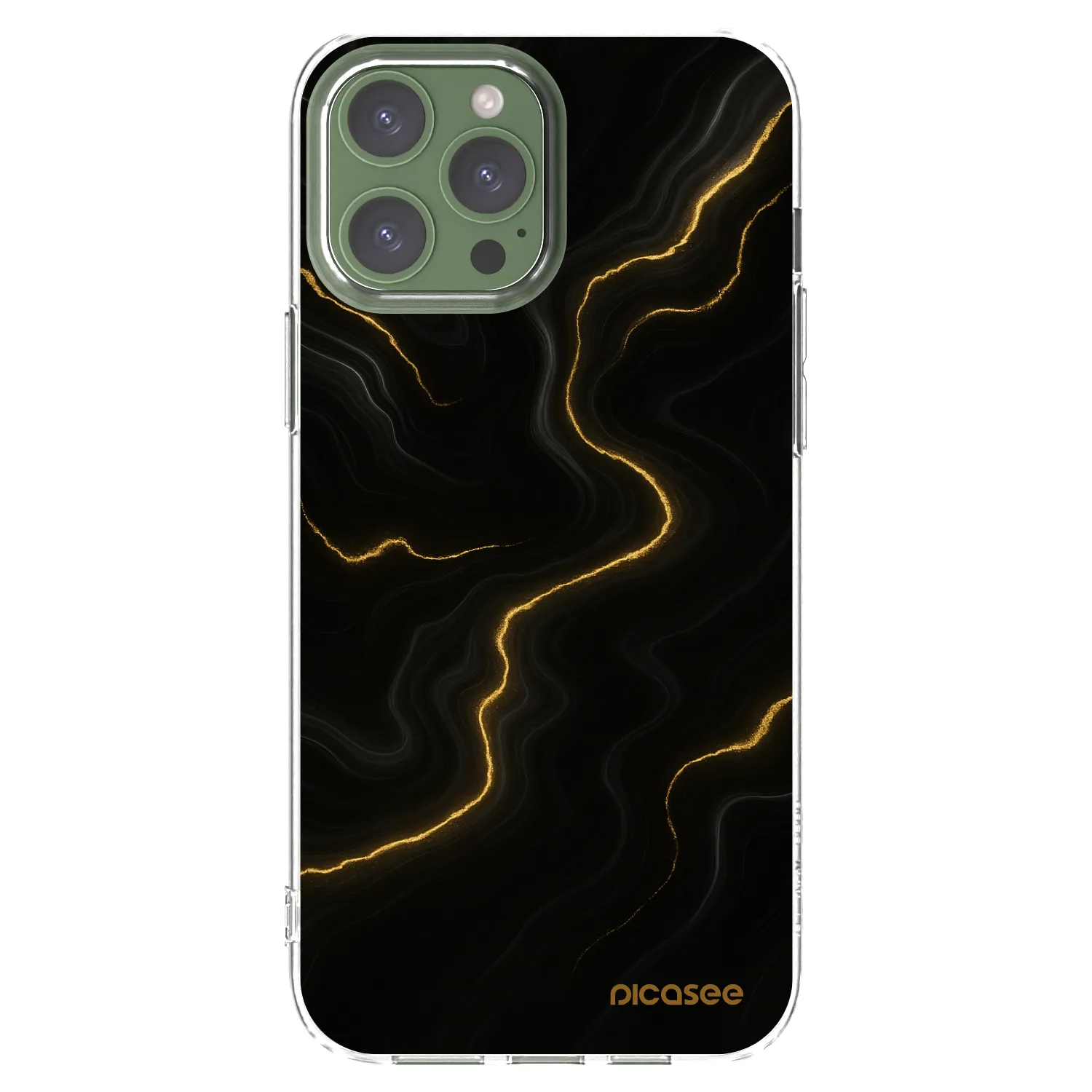 Picasee husă transparentă din silicon pentru Apple iPhone 13 Pro Max - Thunder