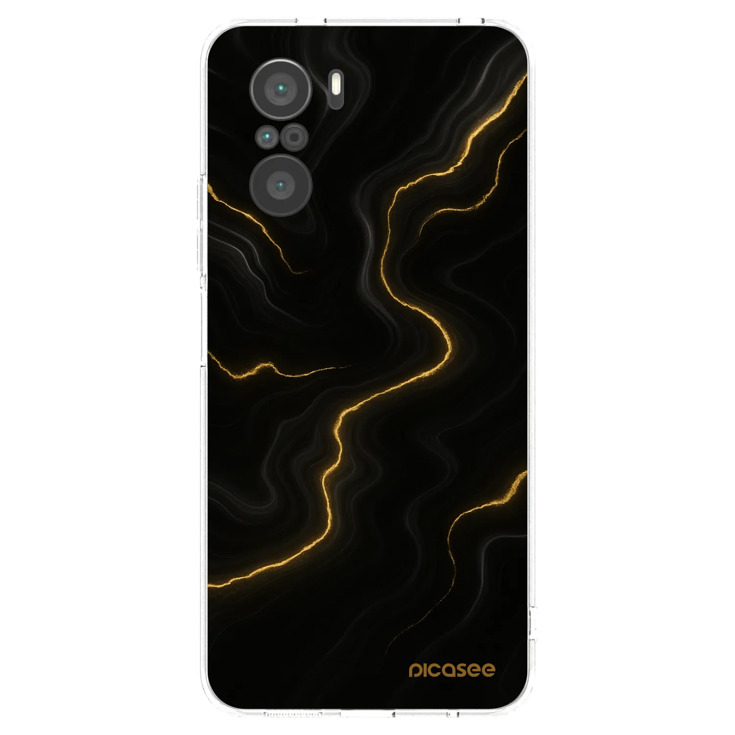 Picasee husă transparentă din silicon pentru Xiaomi Poco F3 - Thunder