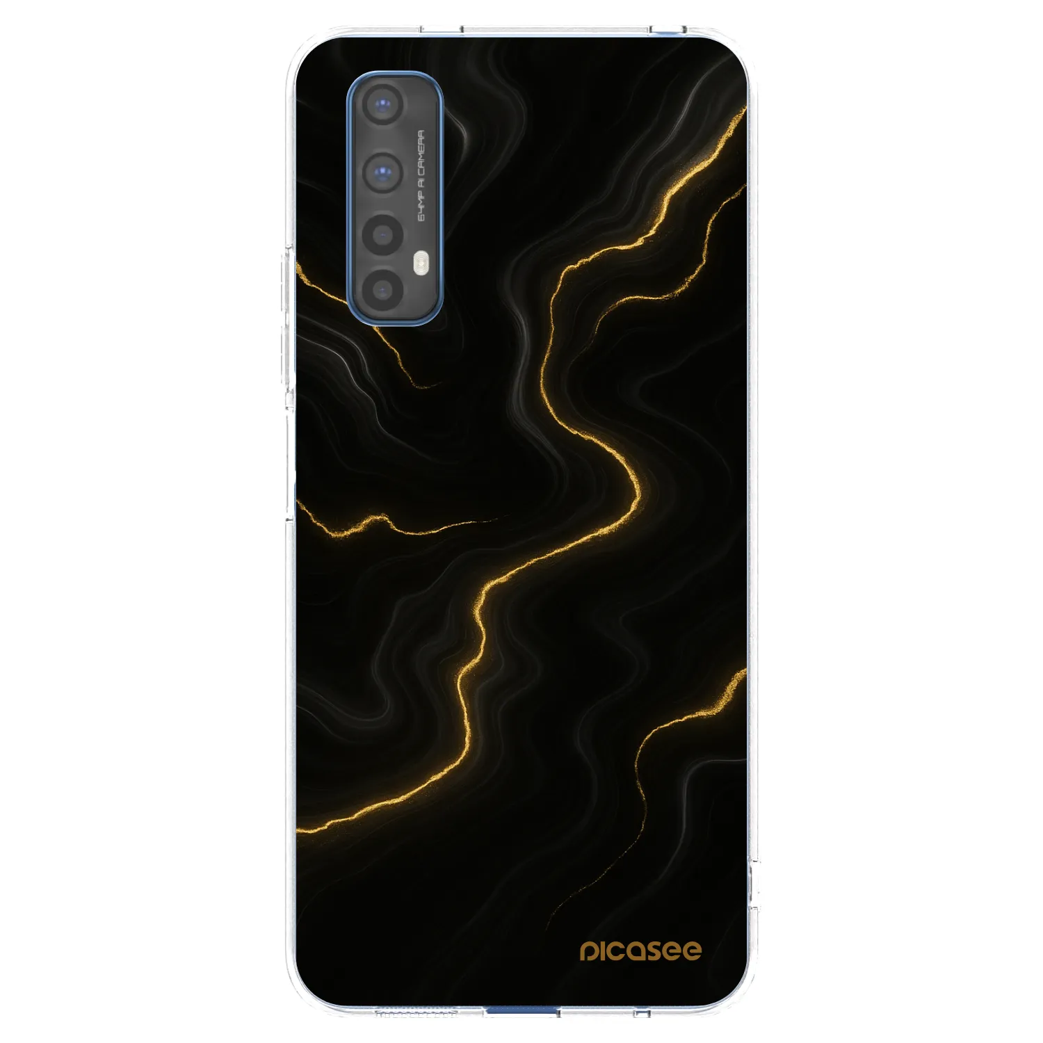 Picasee husă transparentă din silicon pentru Realme 7 - Thunder