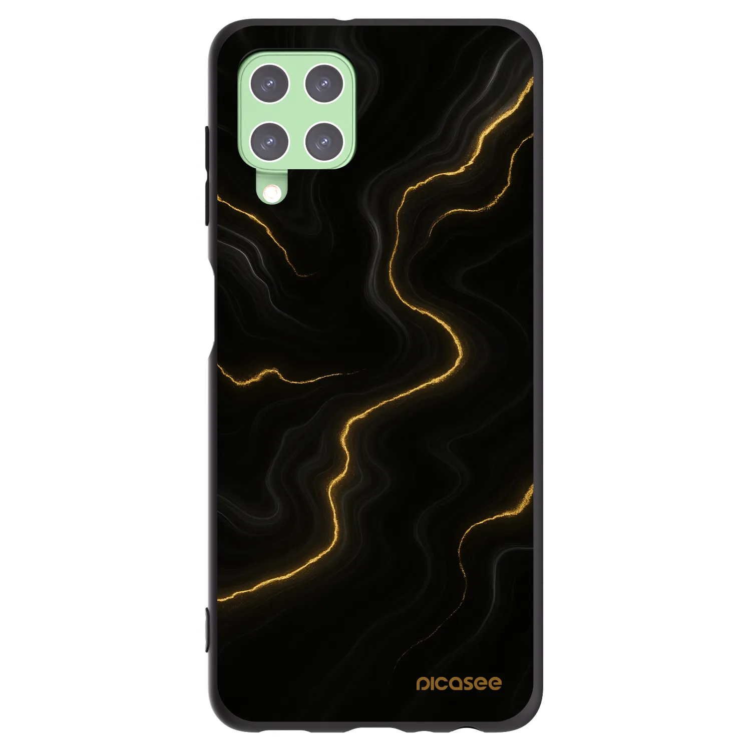 Picasee husă neagră din silicon pentru Samsung Galaxy A22 A225F 4G - Thunder