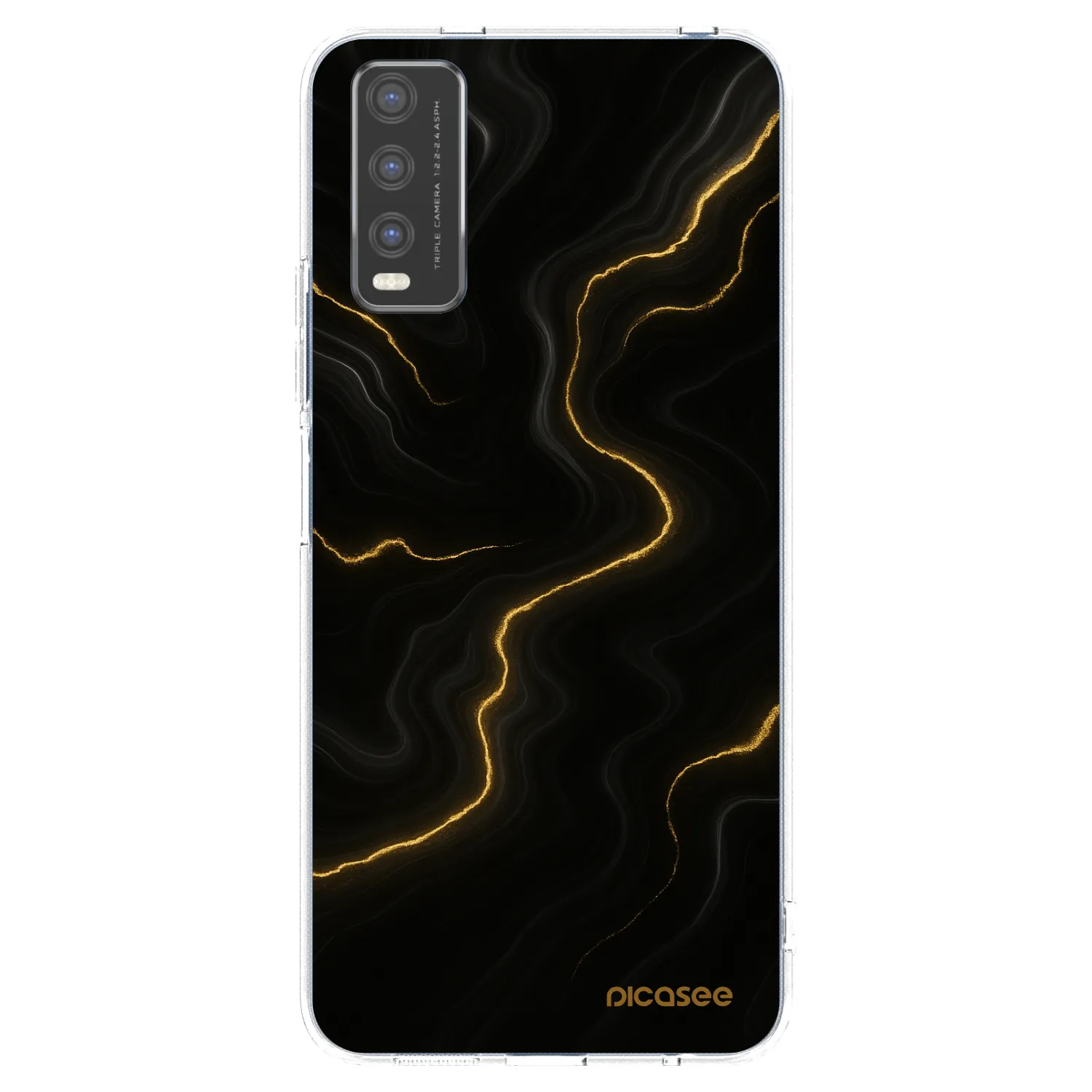 Picasee husă transparentă din silicon pentru Vivo Y20s - Thunder
