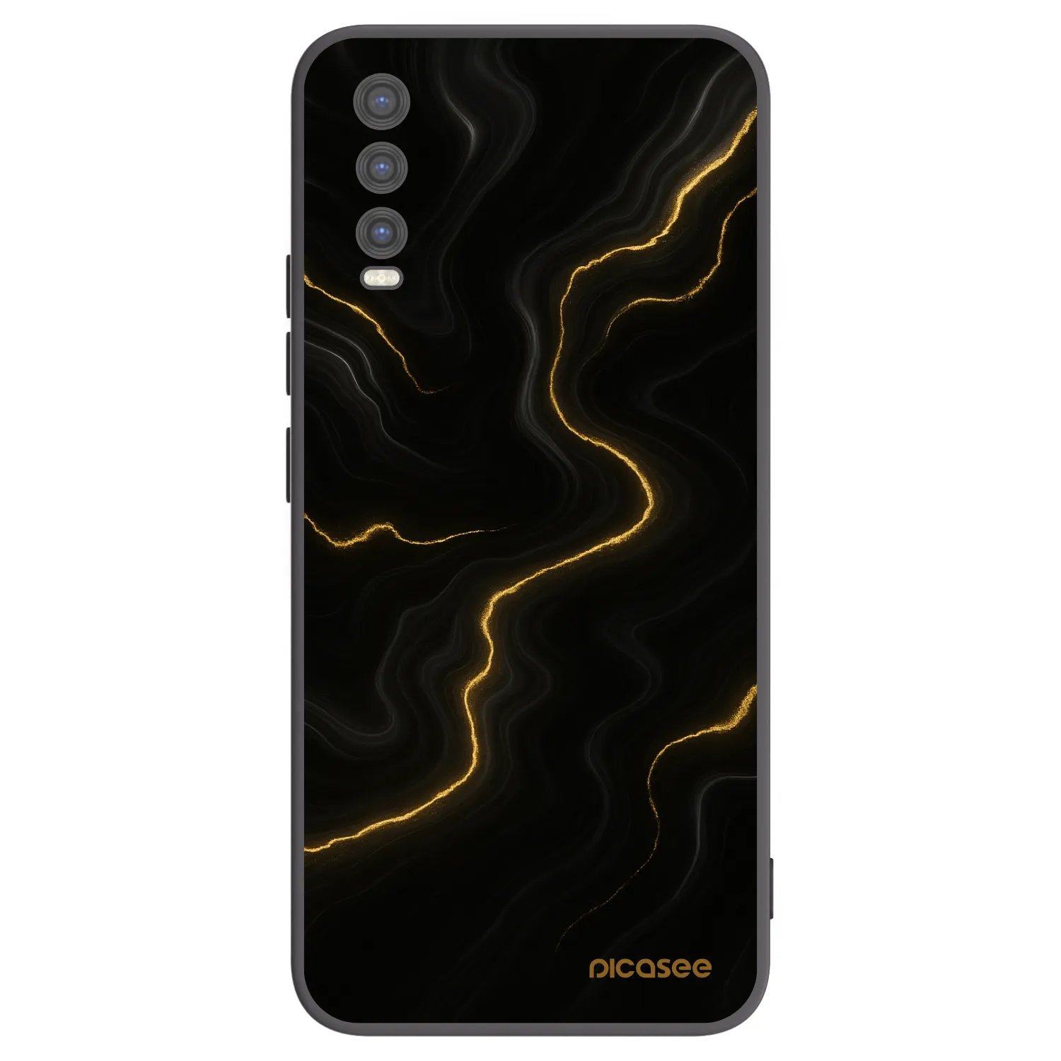 Picasee husă neagră din silicon pentru Vivo Y20s - Thunder