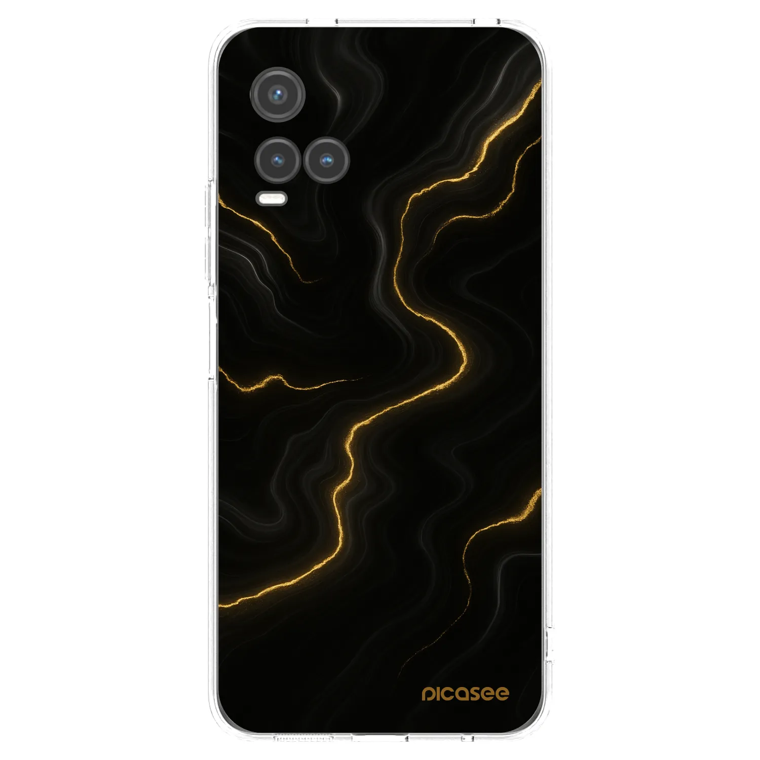 Picasee husă transparentă din silicon pentru Vivo Y33s - Thunder