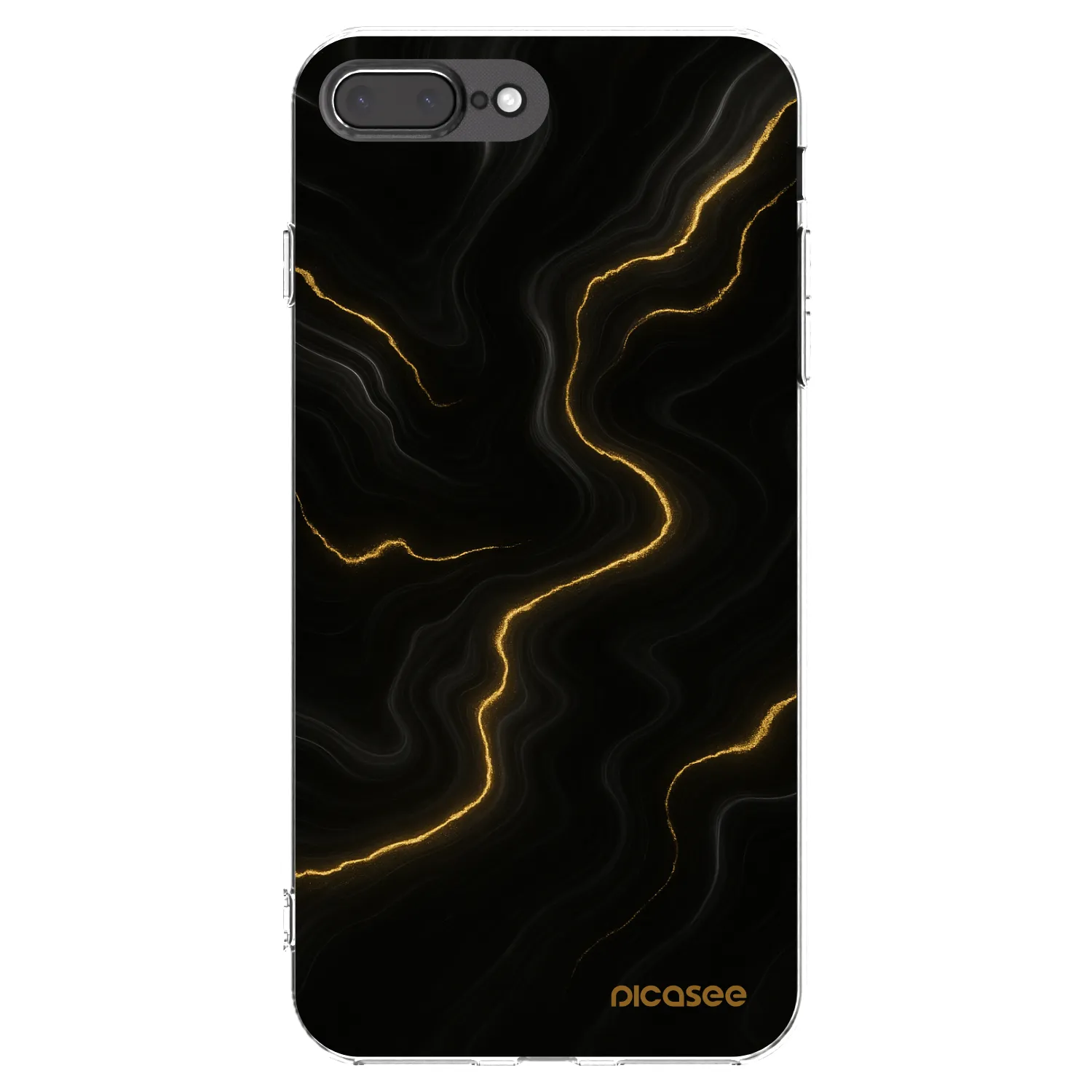 Picasee husă transparentă din silicon pentru Apple iPhone 7 Plus - Thunder