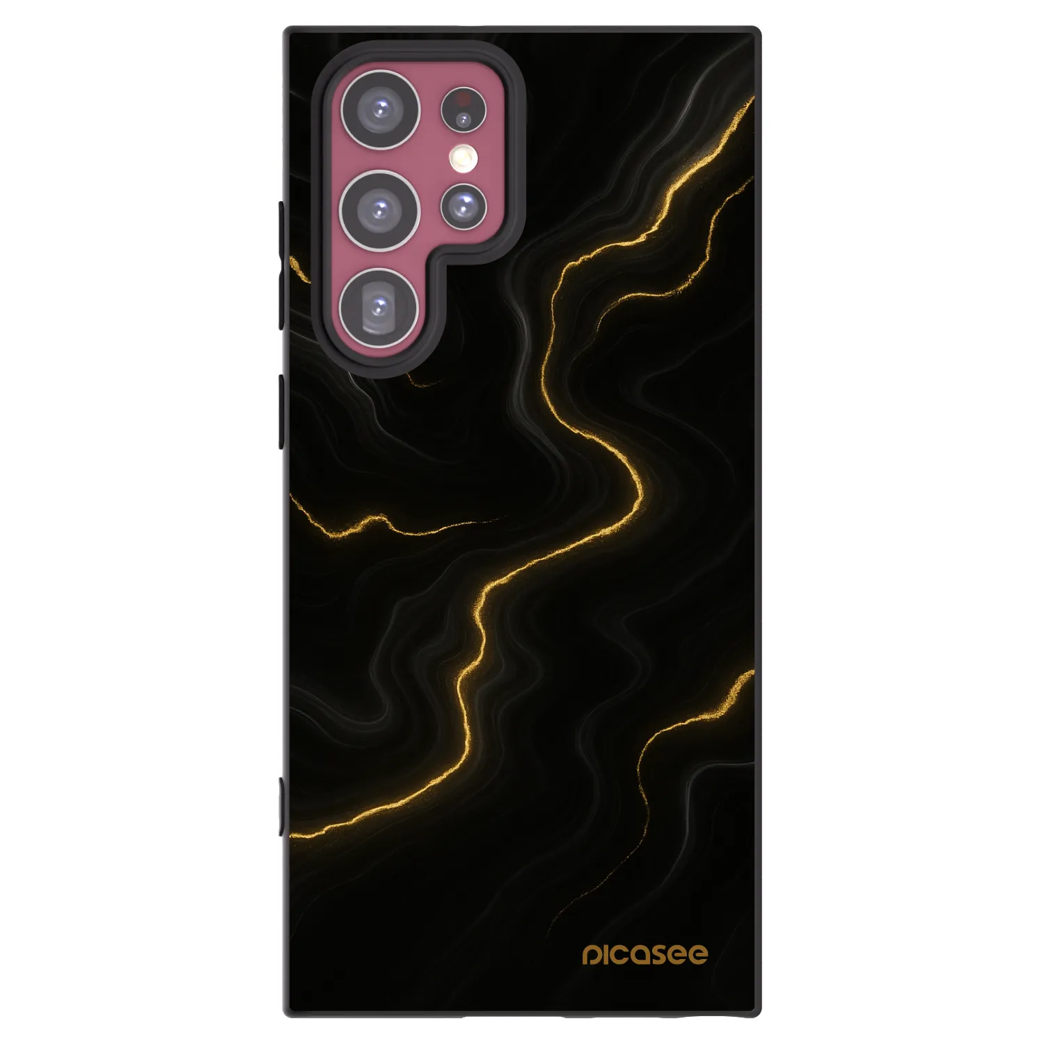 Picasee husă neagră din silicon pentru Samsung Galaxy S22 Ultra 5G - Thunder