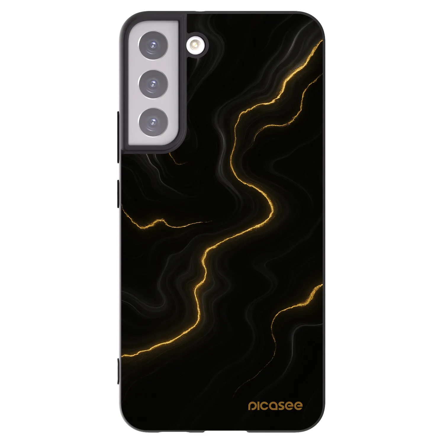 Picasee husă neagră din silicon pentru Samsung Galaxy S22+ 5G - Thunder