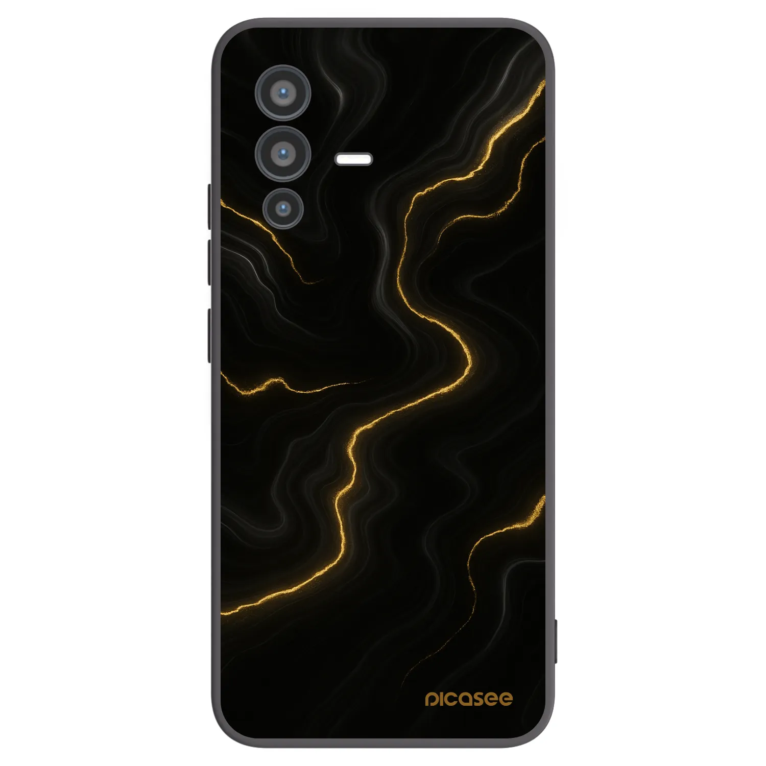 Picasee husă neagră din silicon pentru Vivo V23 5G - Thunder
