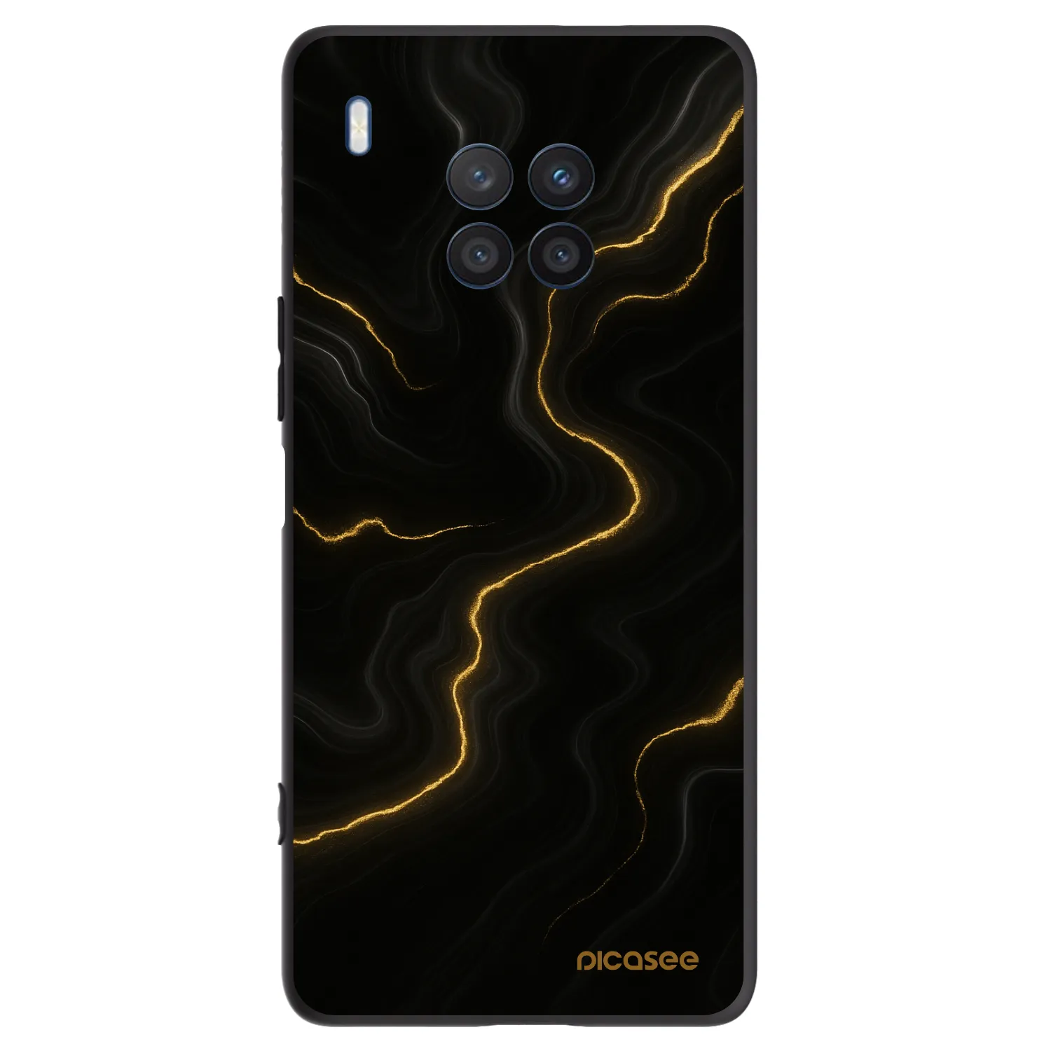 Picasee husă neagră din silicon pentru Honor 50 Lite - Thunder