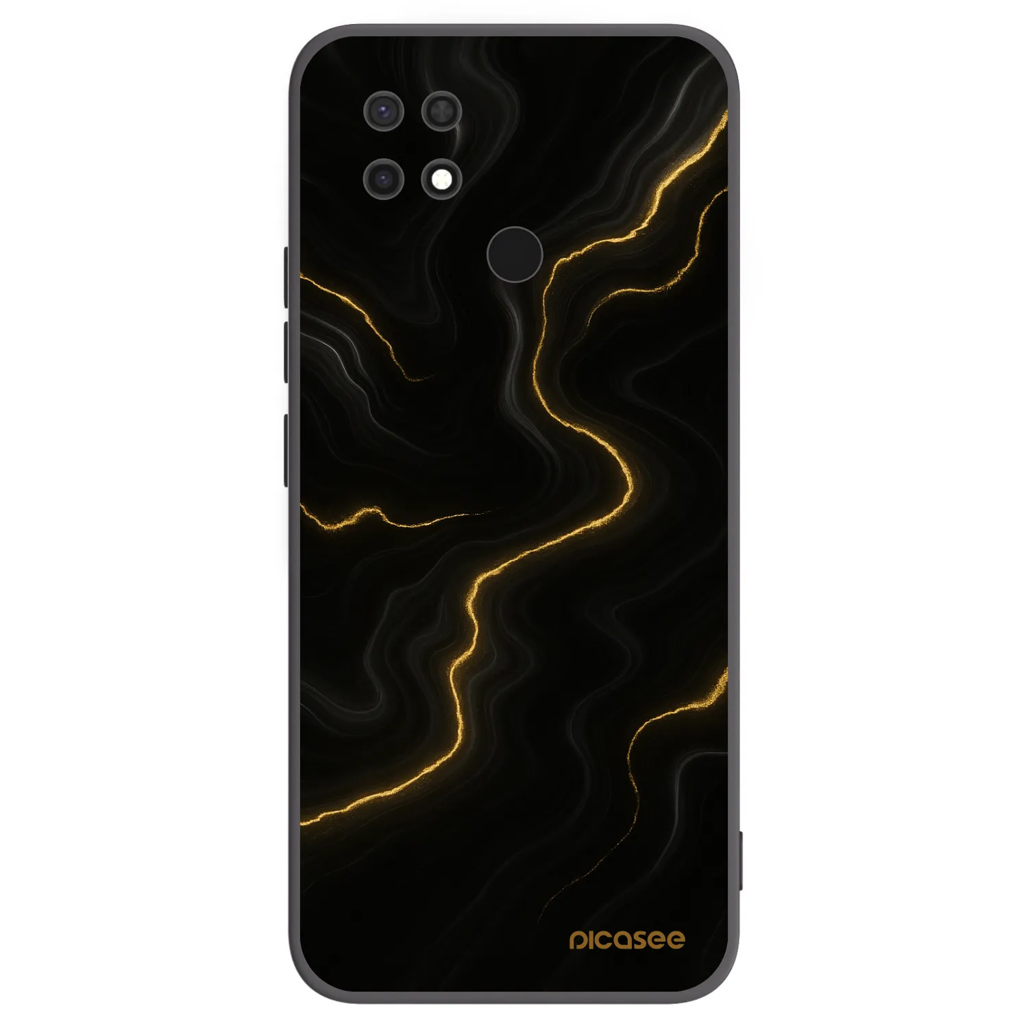 Picasee husă neagră din silicon pentru Xiaomi Redmi 10C - Thunder