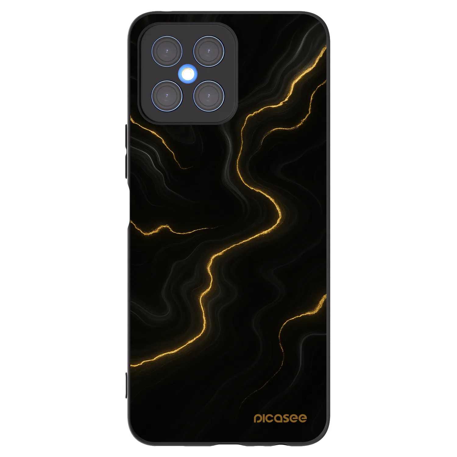 Picasee husă neagră din silicon pentru Honor X8 4G - Thunder