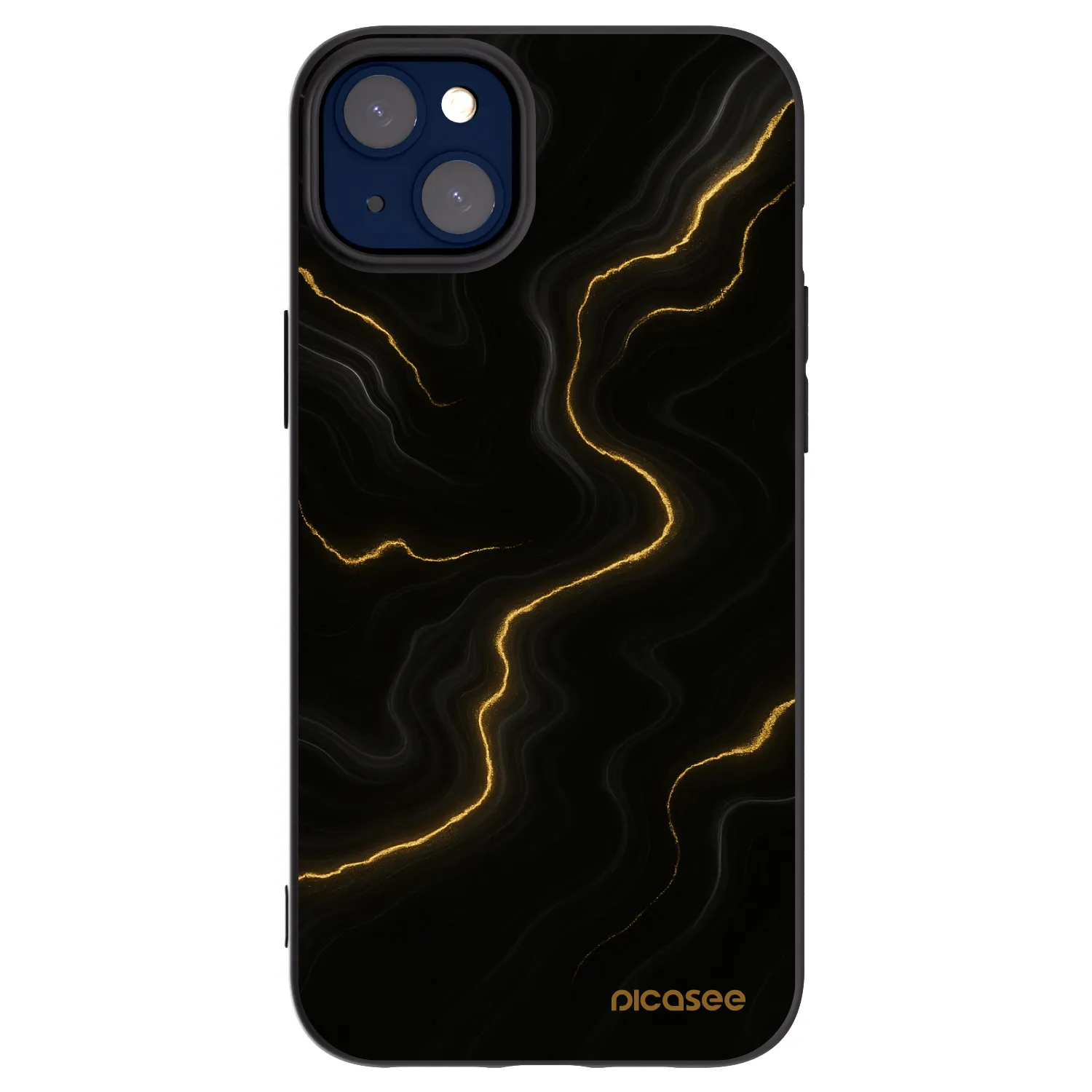 Picasee husă neagră din silicon pentru Apple iPhone 14 Plus - Thunder