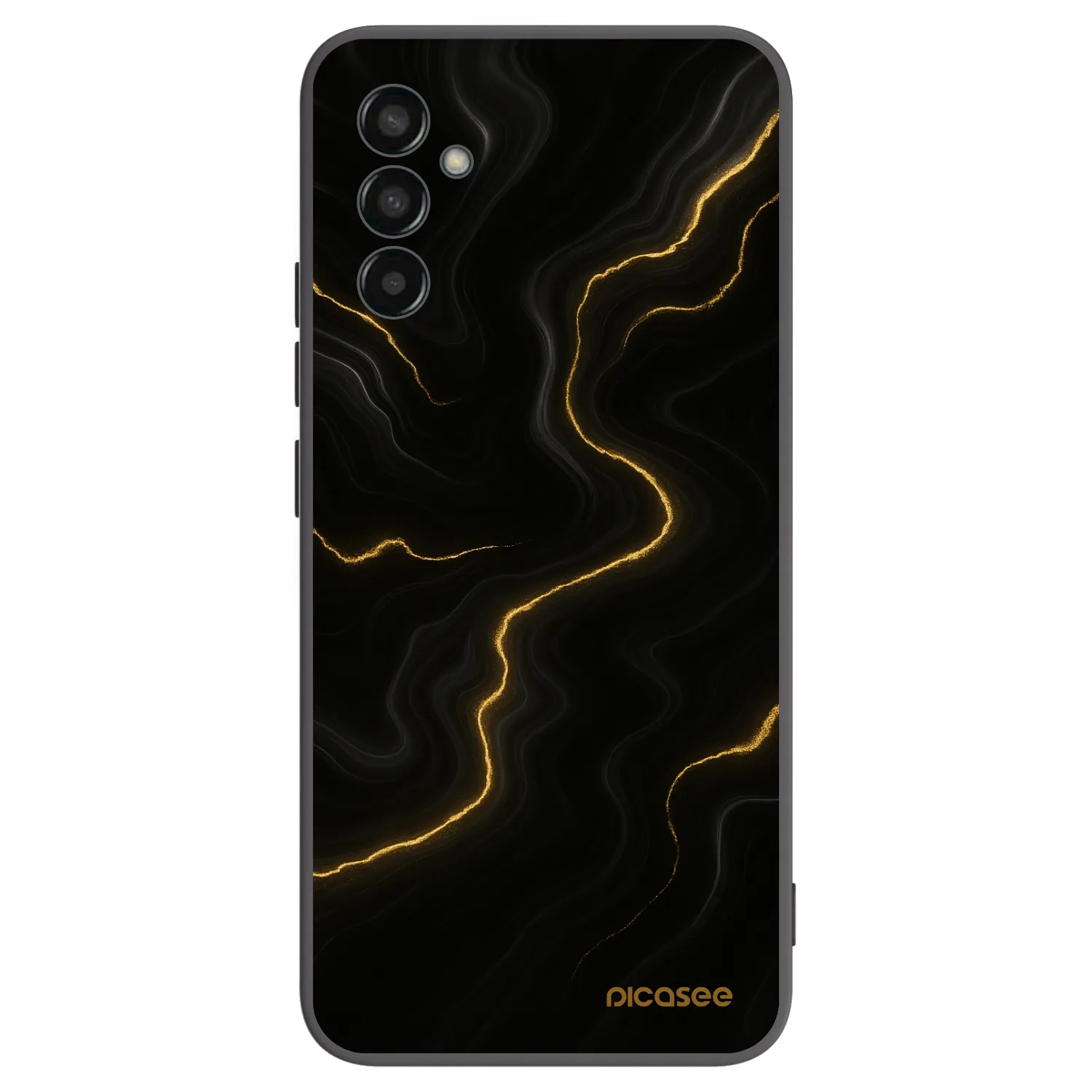 Picasee husă neagră din silicon pentru Samsung Galaxy M13 M135F - Thunder