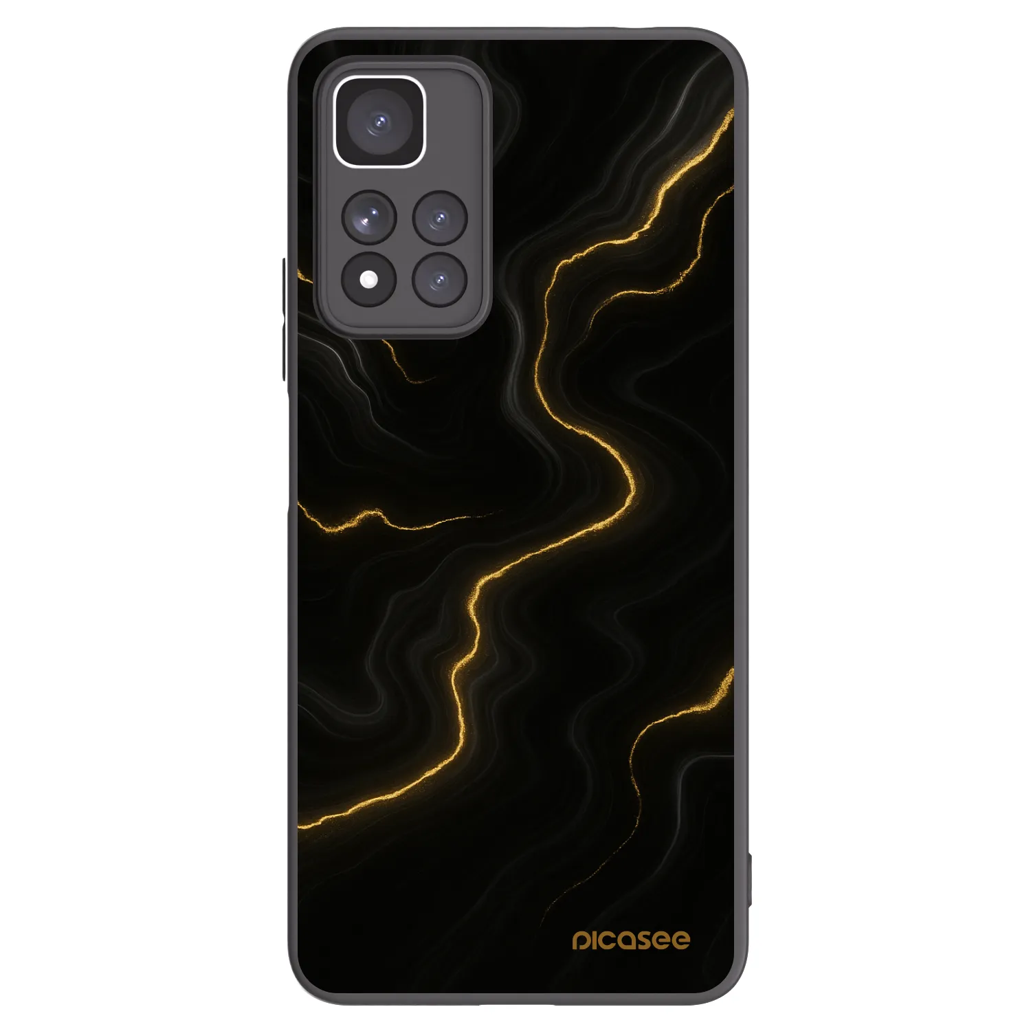 Picasee husă neagră din silicon pentru Xiaomi Redmi Note 11 Pro+ 5G - Thunder