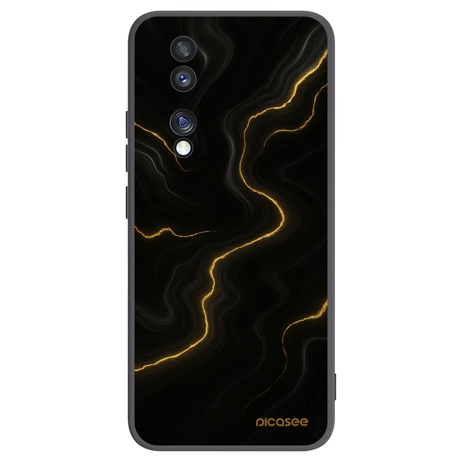 Picasee husă neagră din silicon pentru Honor 70 - Thunder