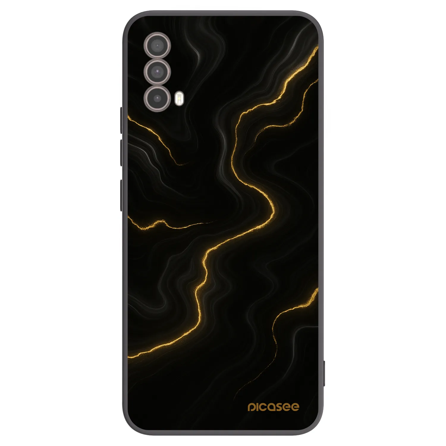 Picasee husă neagră din silicon pentru Motorola Moto E40 - Thunder