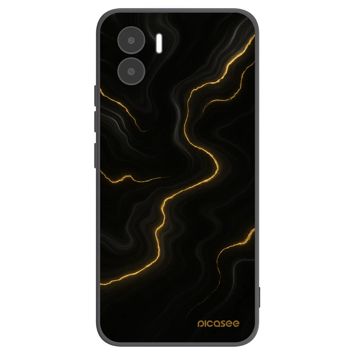 Picasee husă neagră din silicon pentru Xiaomi Redmi A1 - Thunder