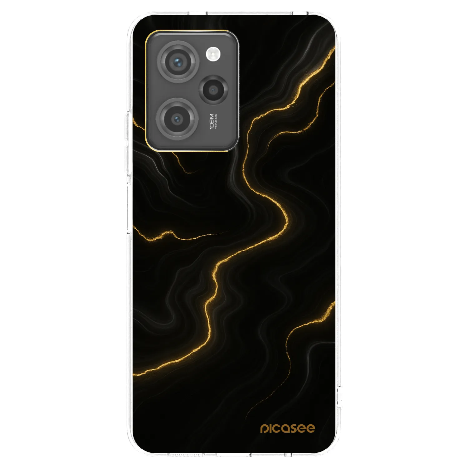 Picasee husă neagră din silicon pentru Xiaomi Poco X5 Pro - Thunder