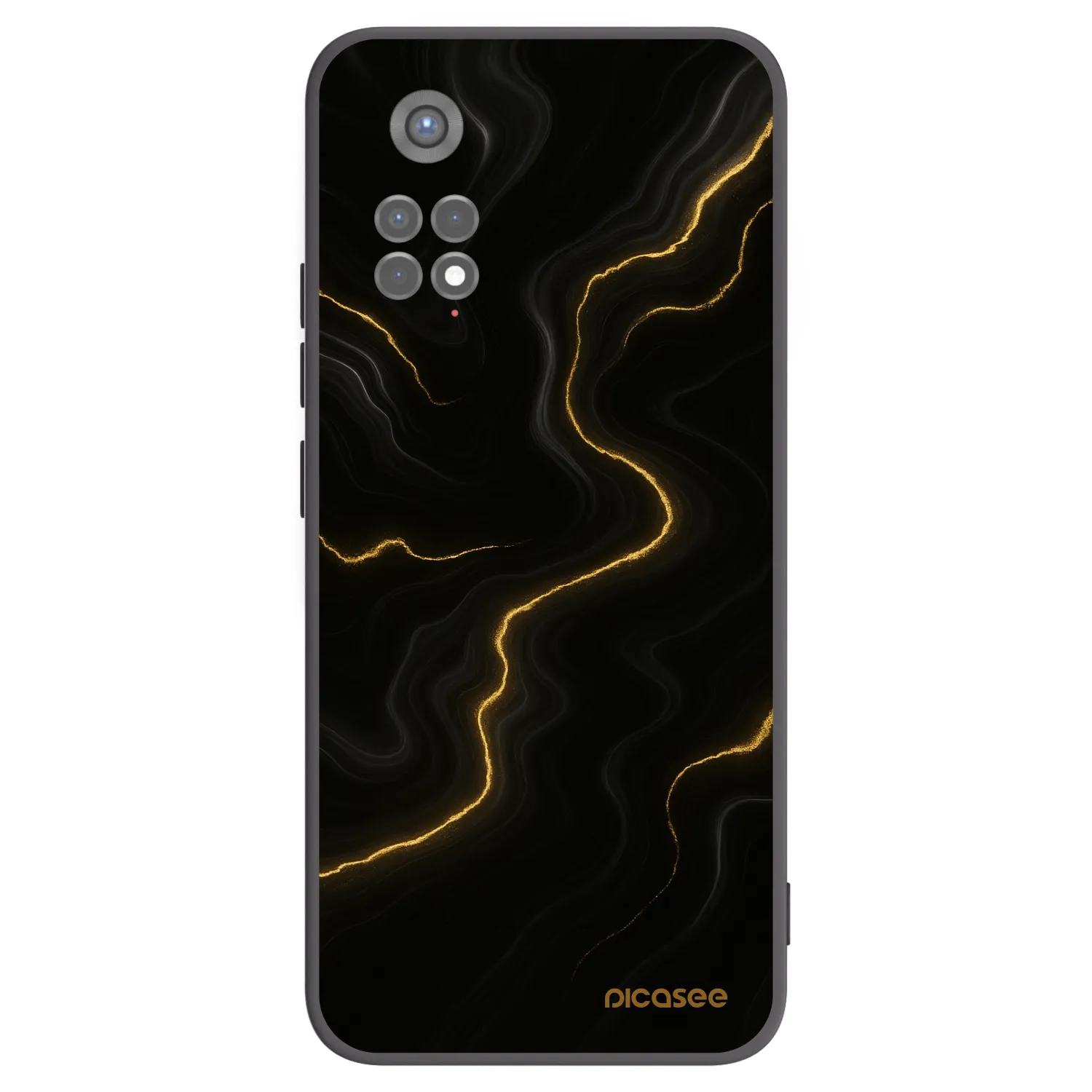 Picasee husă neagră din silicon pentru Xiaomi Redmi Note 11S 5G - Thunder