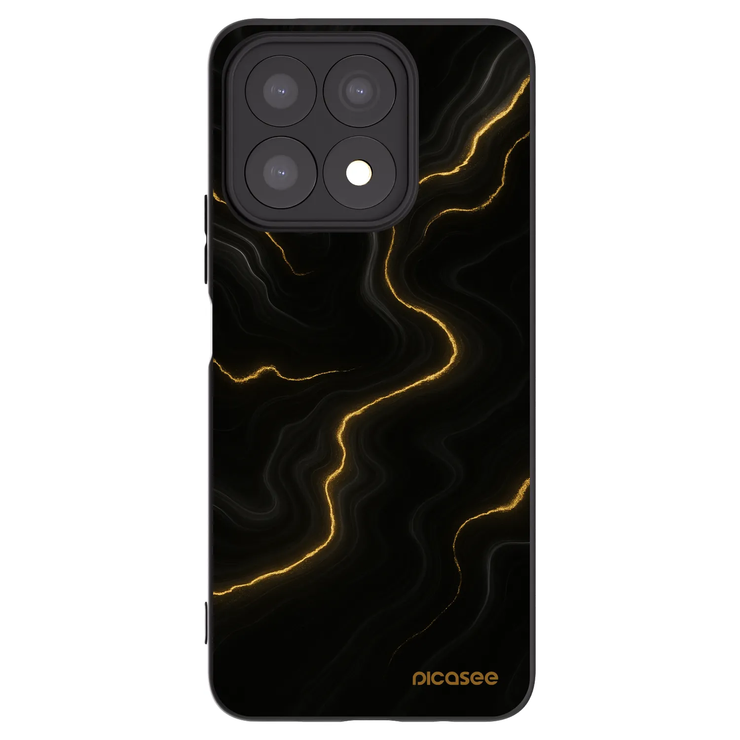 Picasee husă neagră din silicon pentru Honor X8a - Thunder