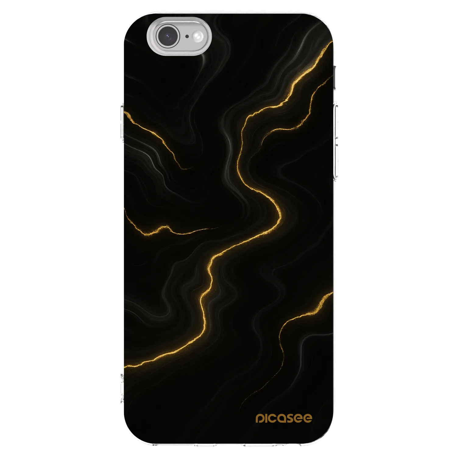 Picasee husă transparentă din silicon pentru Apple iPhone 6/6S - Thunder