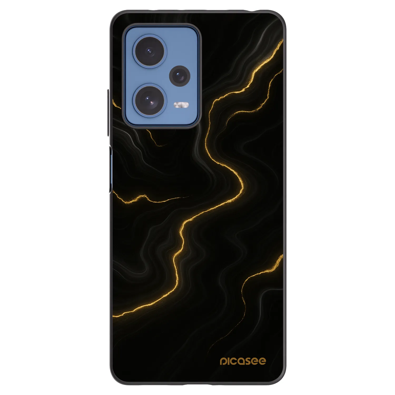 Picasee husă neagră din silicon pentru Xiaomi Redmi Note 12 Pro 5G - Thunder
