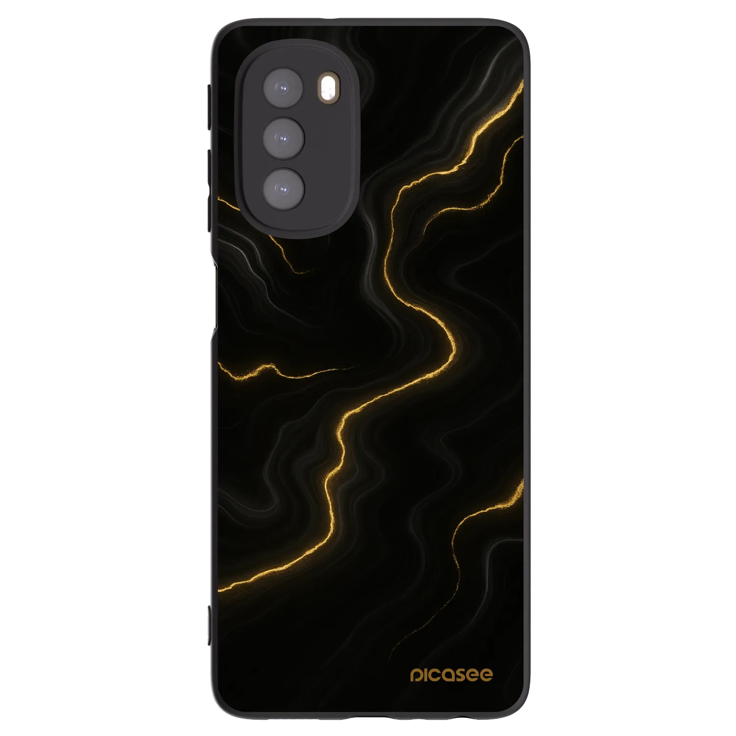 Picasee husă neagră din silicon pentru Motorola Moto G51 - Thunder