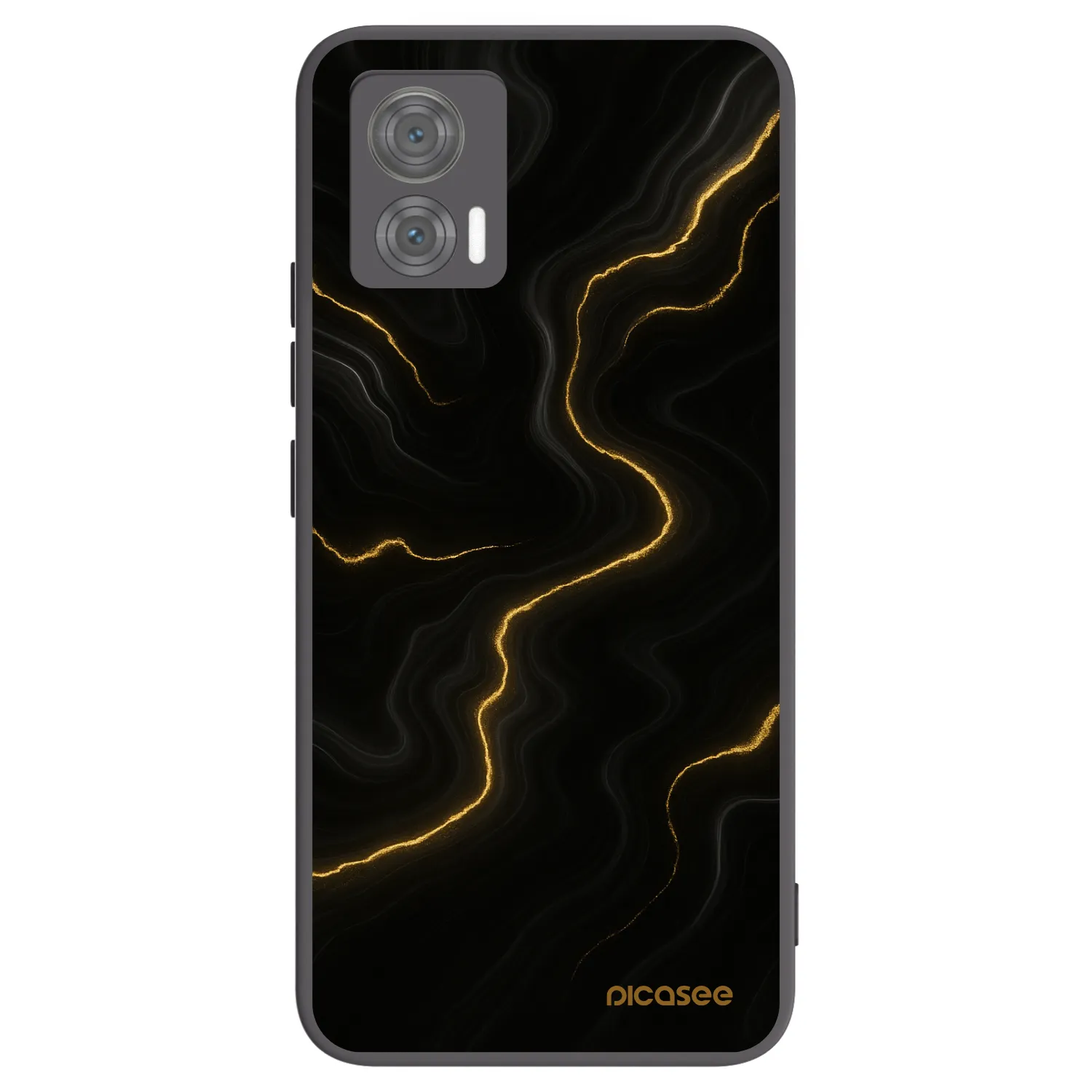 Picasee husă neagră din silicon pentru Motorola Edge 30 Neo - Thunder