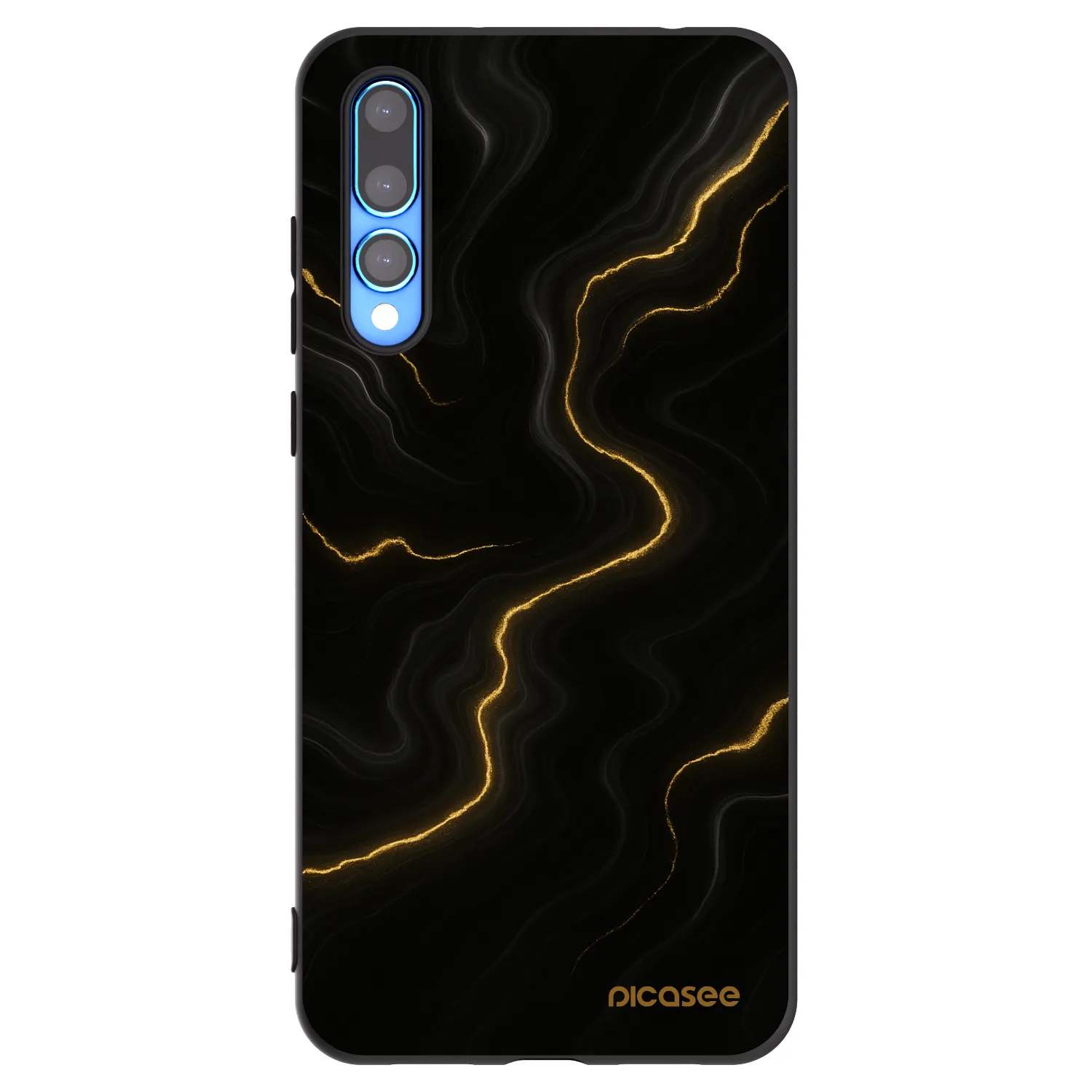 Picasee husă neagră din silicon pentru Huawei P20 Pro - Thunder