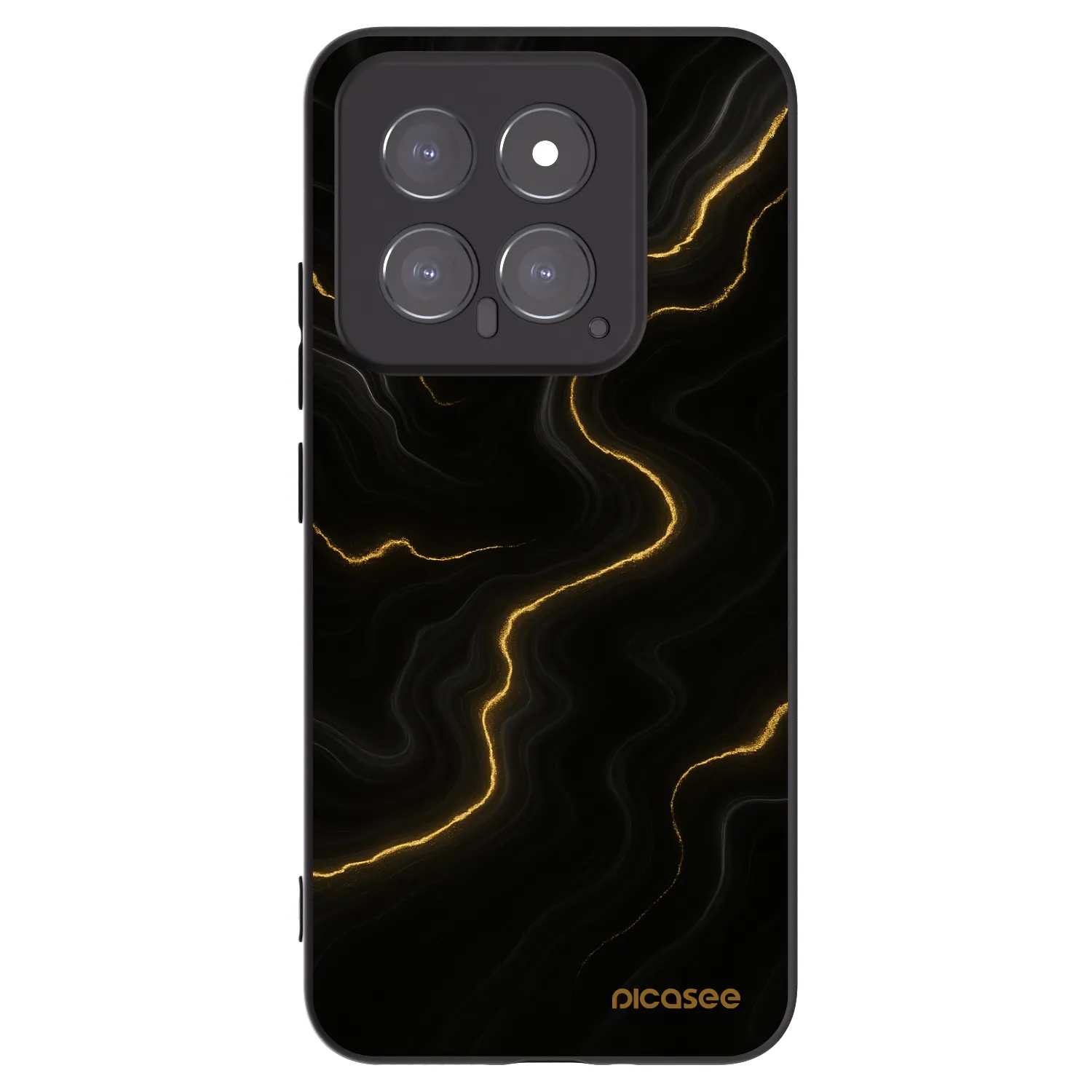 Picasee husă neagră din silicon pentru Xiaomi 14 - Thunder