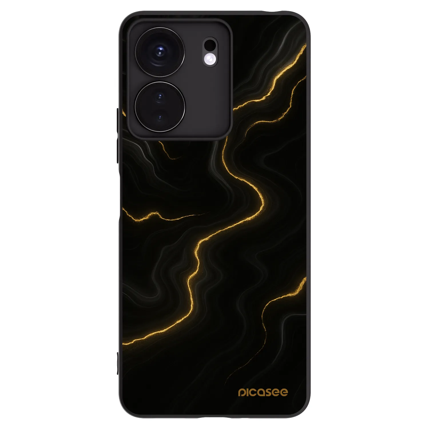 Picasee husă neagră din silicon pentru Xiaomi Redmi 13C 4G - Thunder