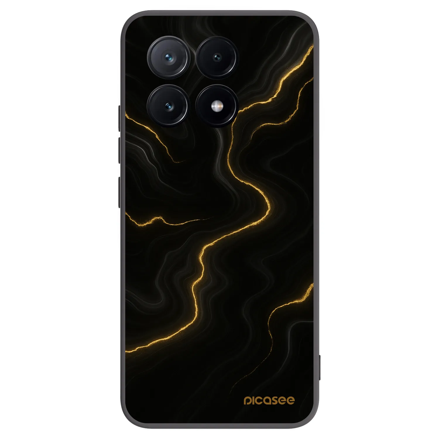 Picasee husă neagră din silicon pentru Xiaomi Poco X6 Pro - Thunder