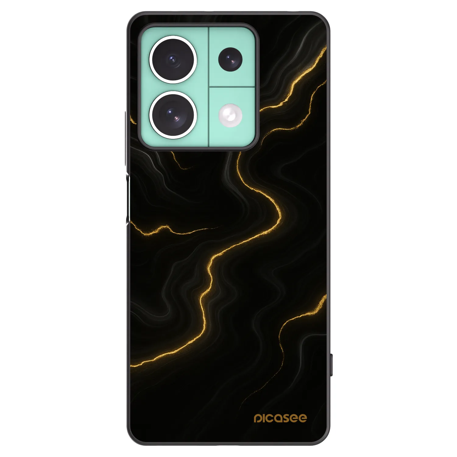 Picasee husă neagră din silicon pentru Xiaomi Redmi Note 13 5G - Thunder