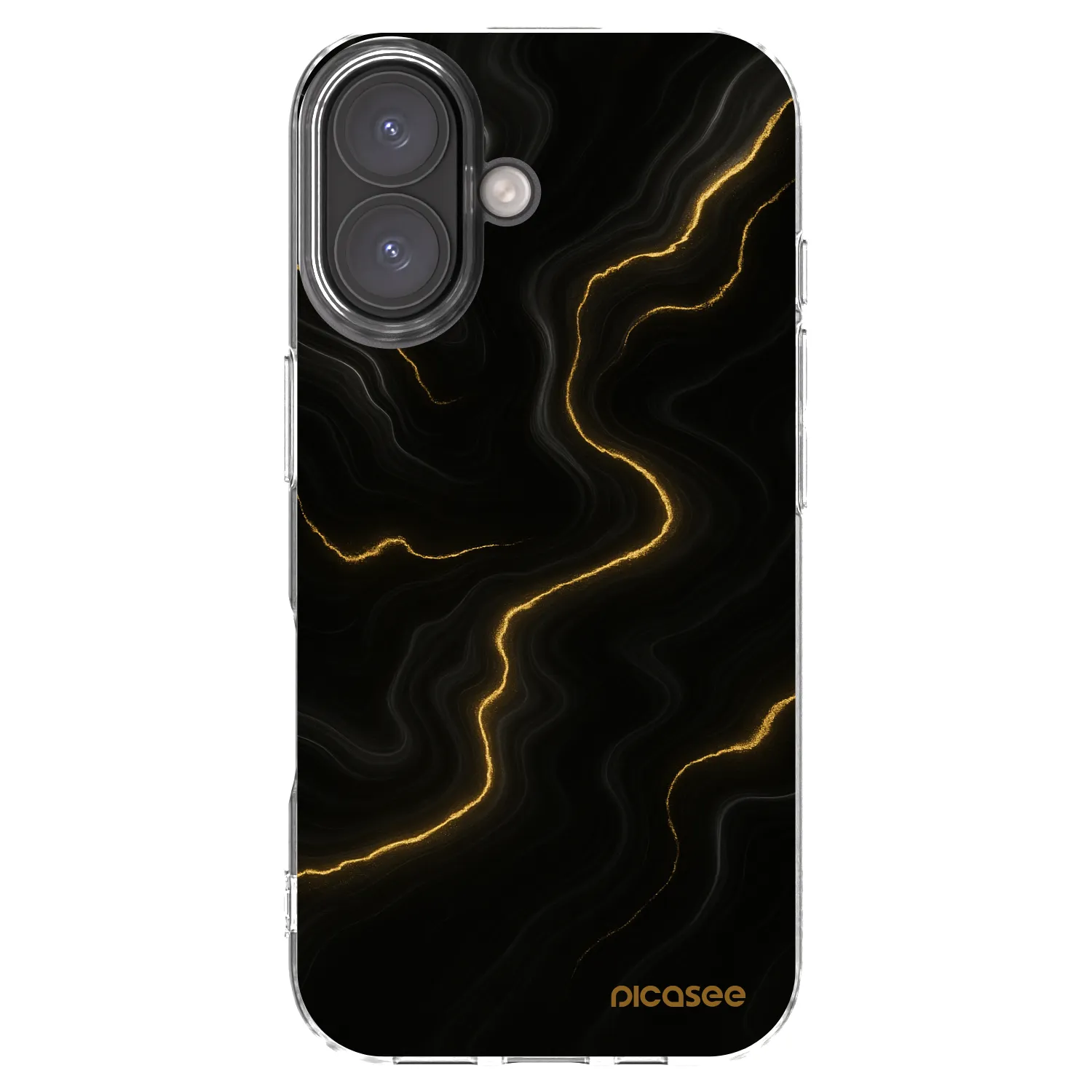 Picasee husă transparentă din silicon pentru Apple iPhone 16 - Thunder