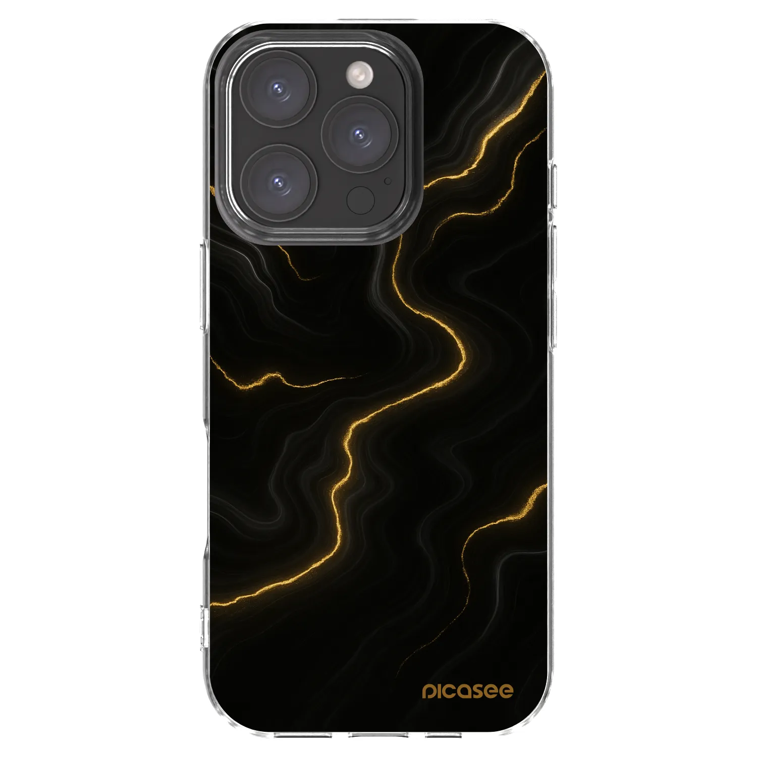 Picasee husă transparentă din silicon pentru Apple iPhone 16 Pro - Thunder
