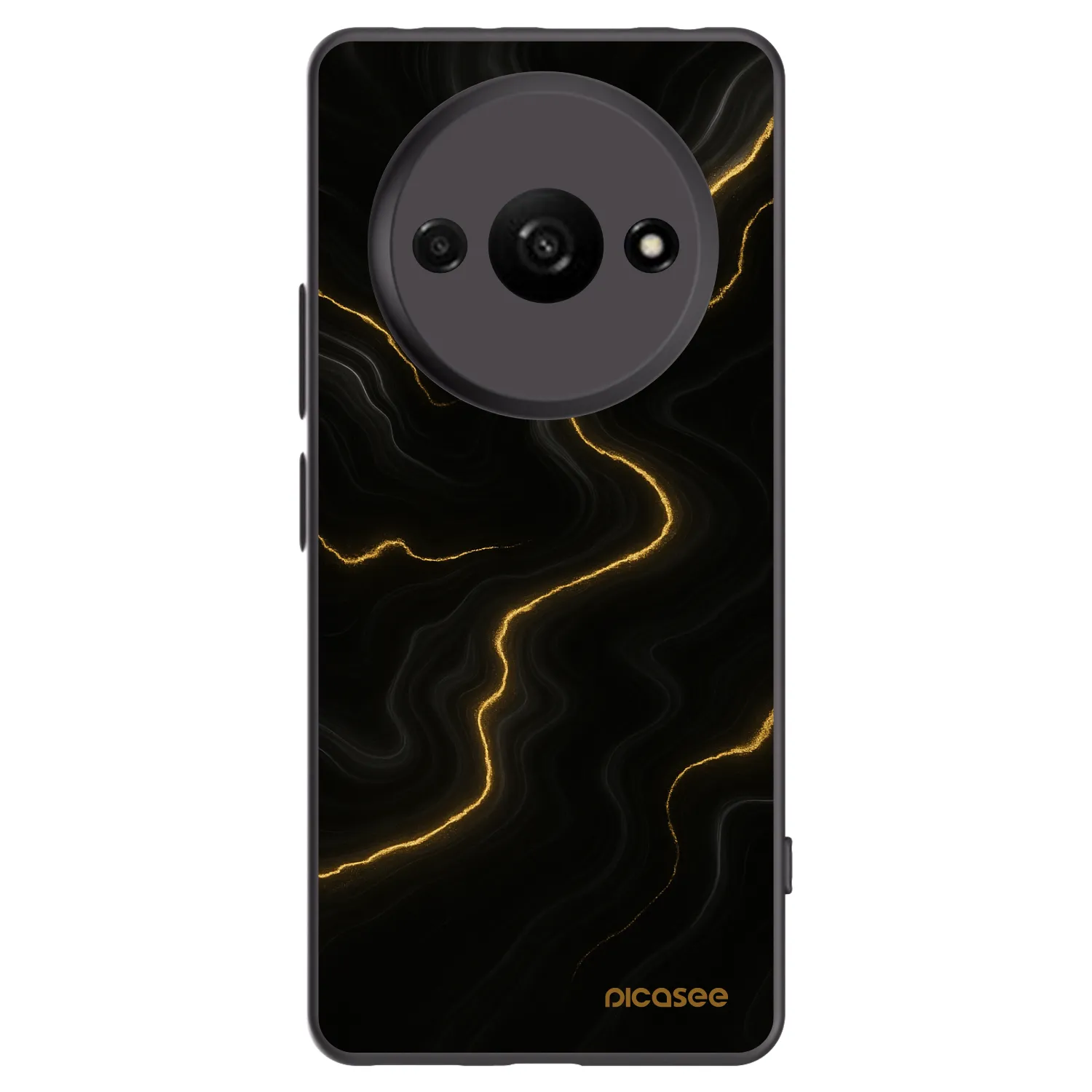 Picasee husă neagră din silicon pentru Xiaomi Redmi A3 - Thunder