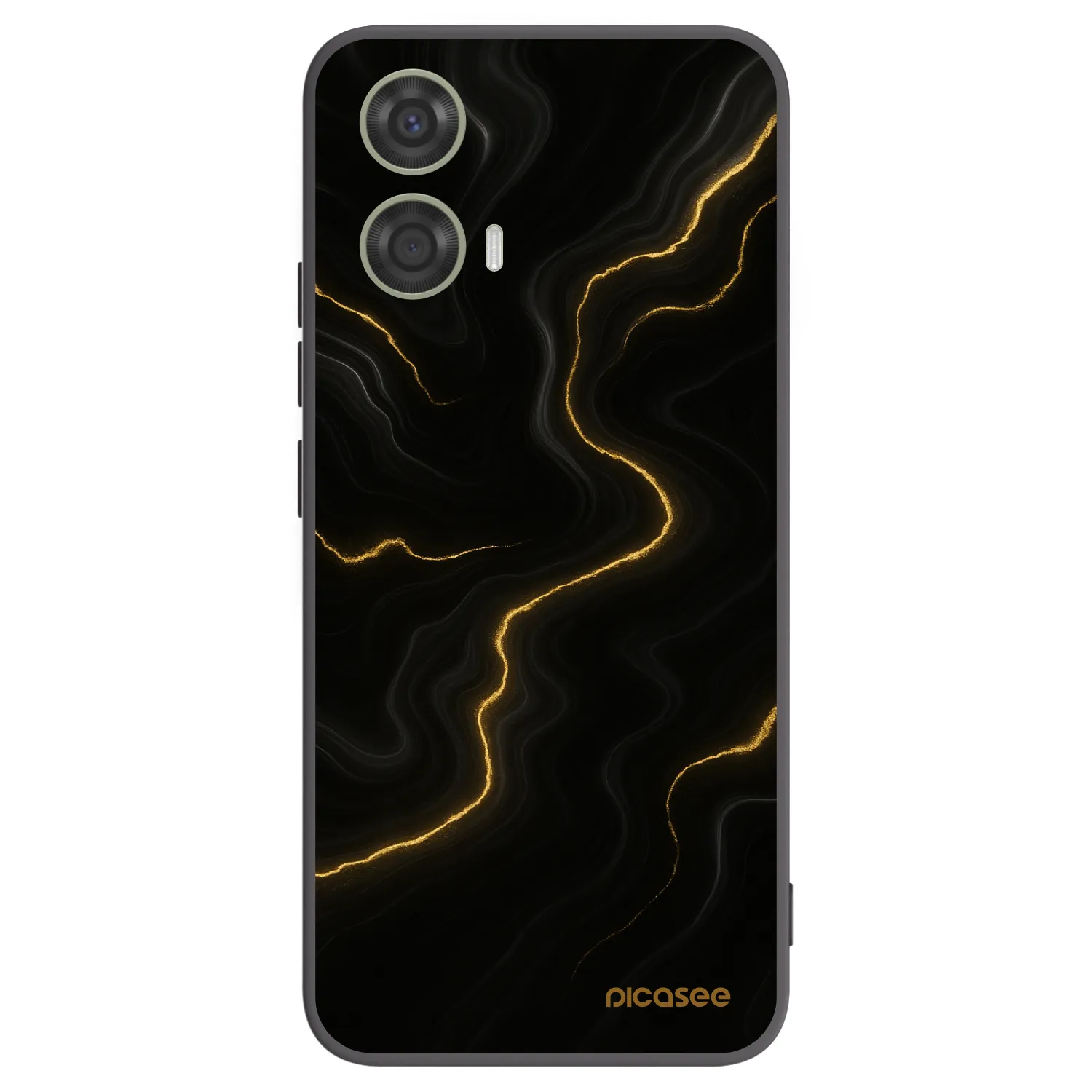 Picasee husă neagră din silicon pentru Motorola Moto G24 - Thunder