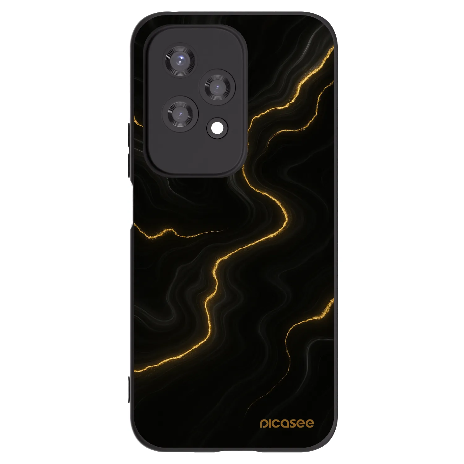 Picasee husă neagră din silicon pentru Honor 200 Lite - Thunder
