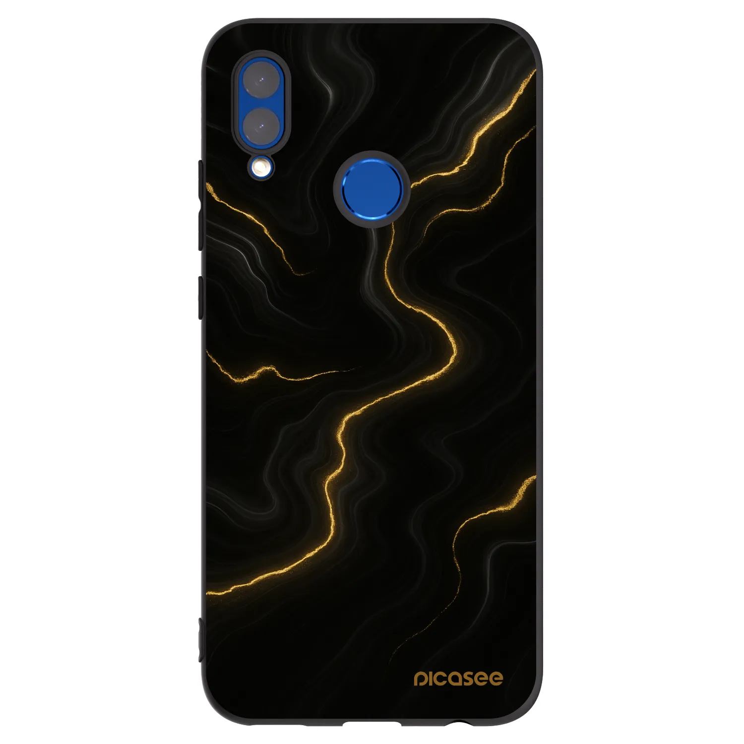 Picasee husă neagră din silicon pentru Honor 10 Lite - Thunder