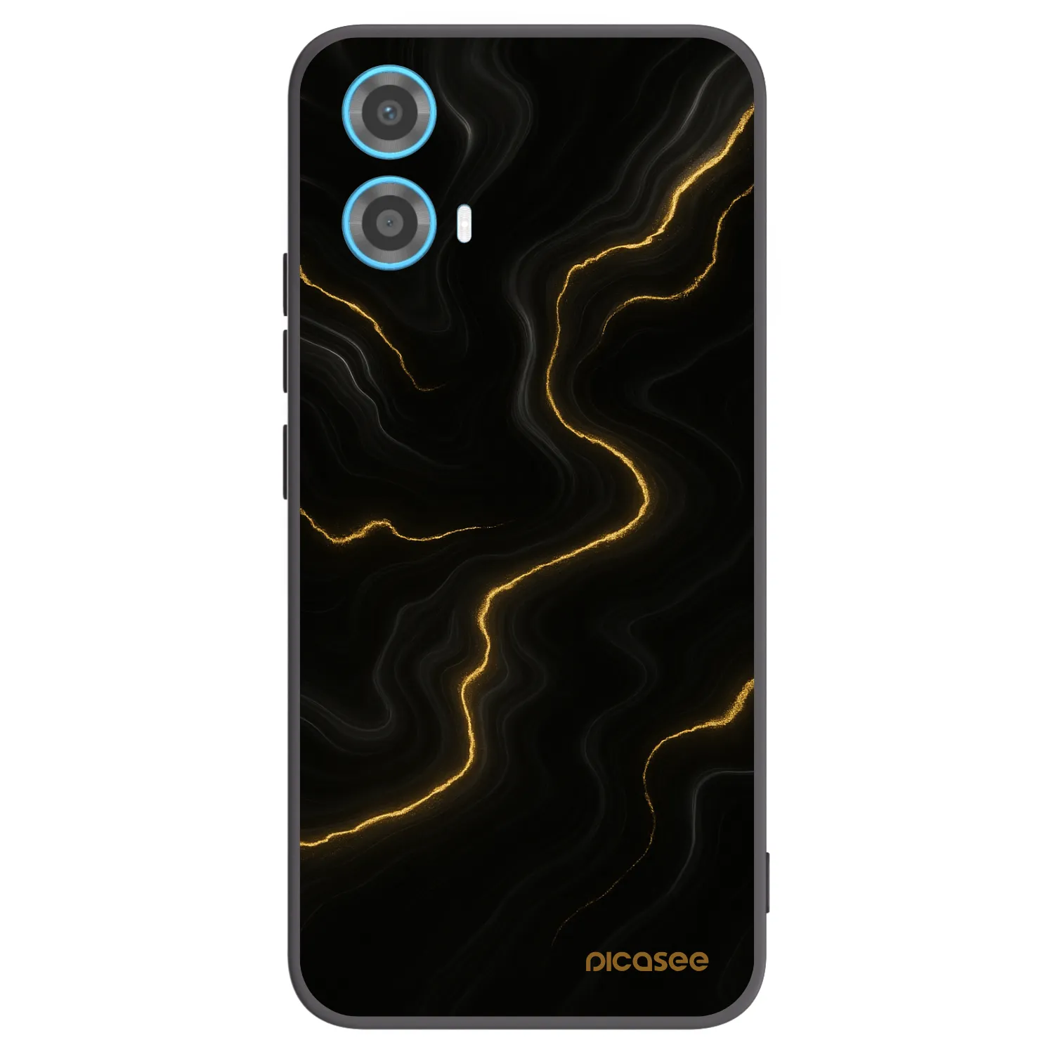 Picasee husă neagră din silicon pentru Motorola Moto G34 5G - Thunder