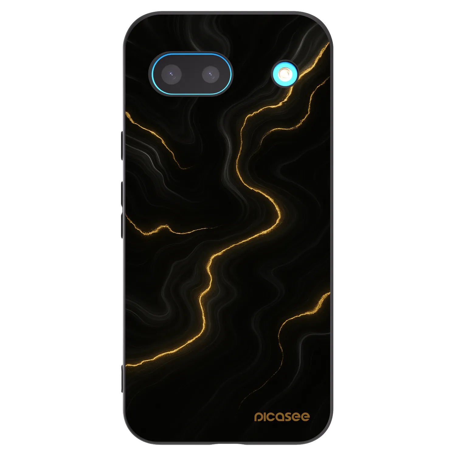 Picasee husă neagră din silicon pentru Google Pixel 8a - Thunder