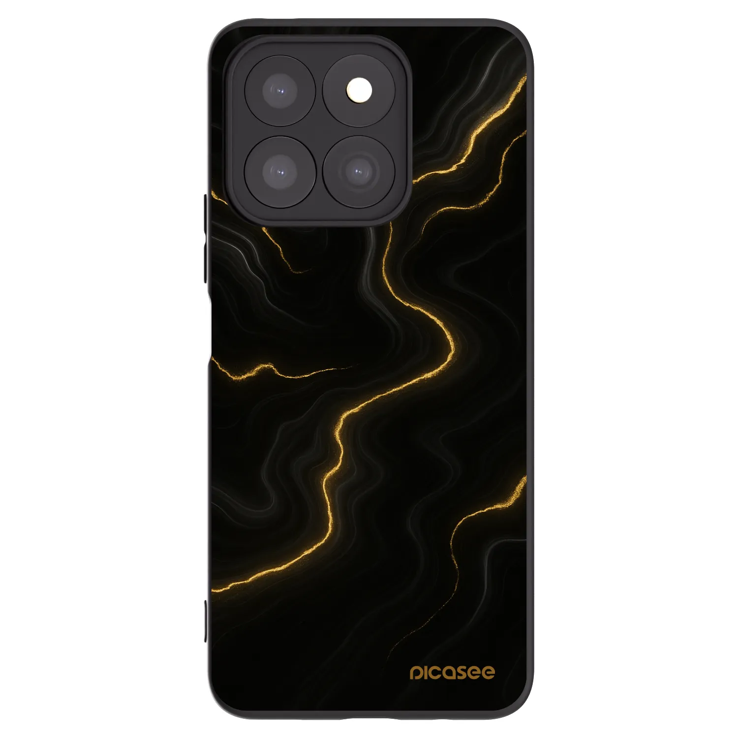 Picasee husă neagră din silicon pentru Honor X8c - Thunder