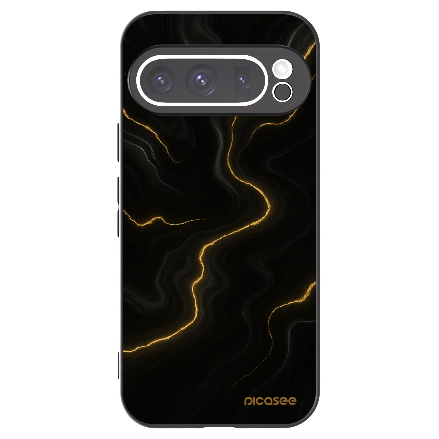 Picasee husă neagră din silicon pentru Google Pixel 9 Pro - Thunder