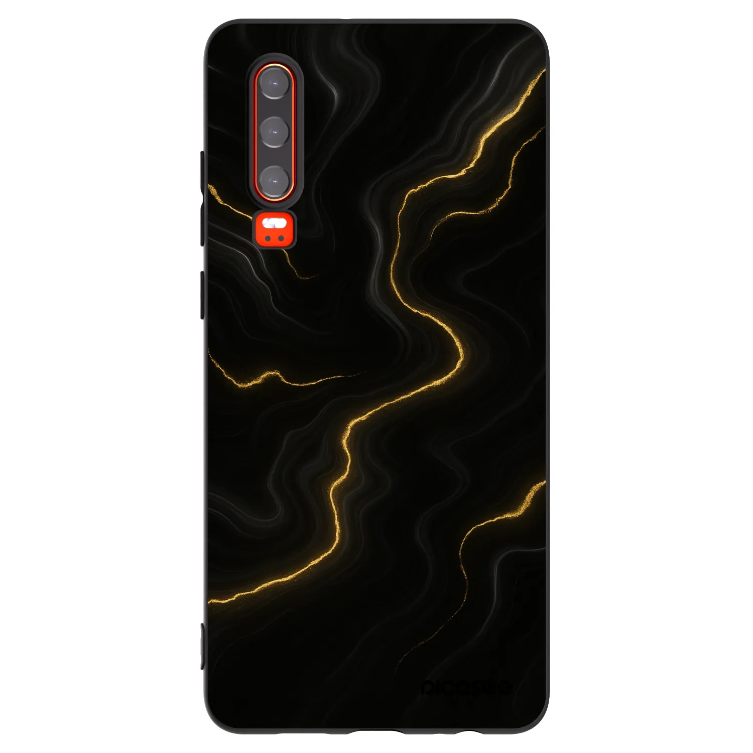 Picasee husă neagră din silicon pentru Huawei P30 - Thunder