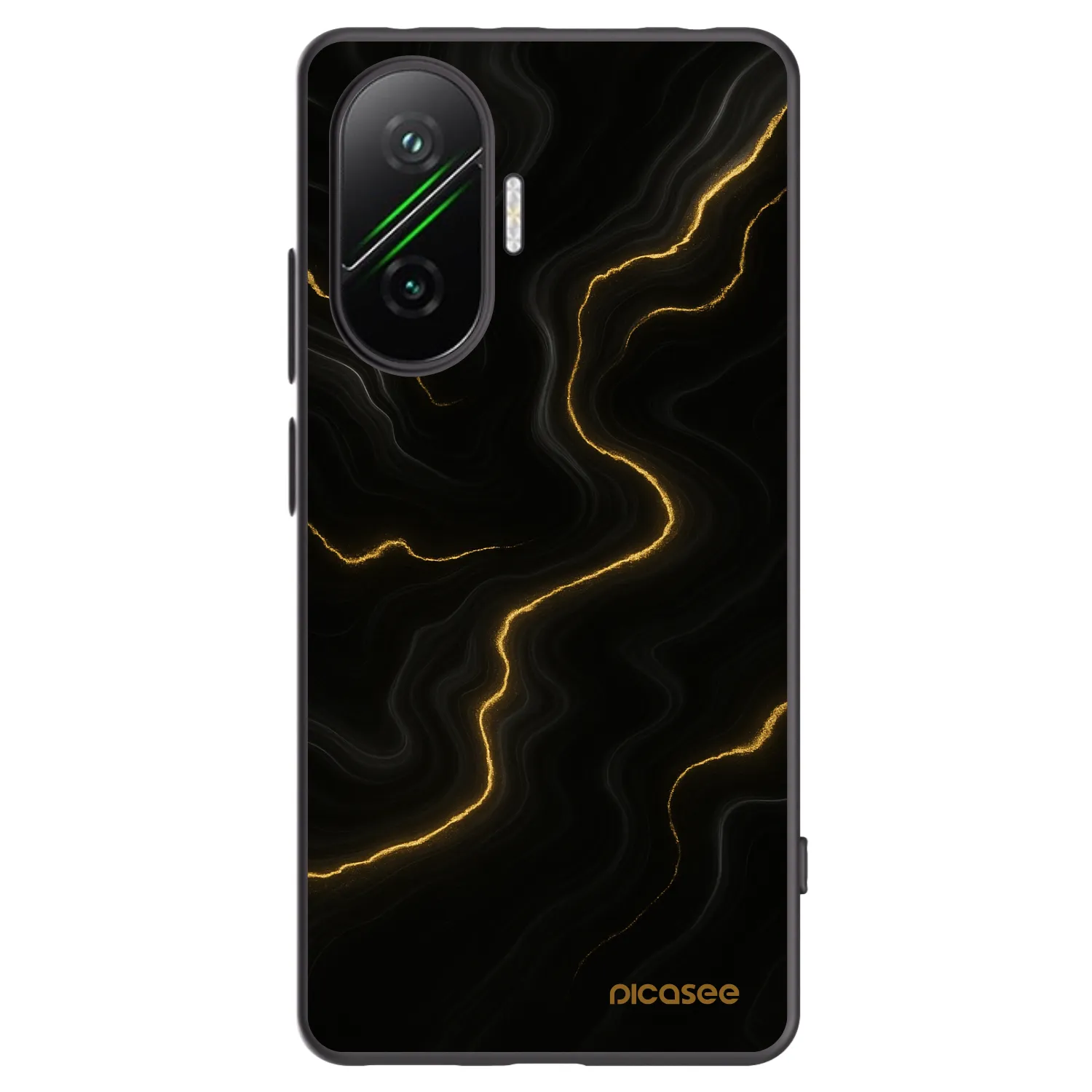 Picasee husă neagră din silicon pentru Xiaomi Poco F7 Pro 5G - Thunder