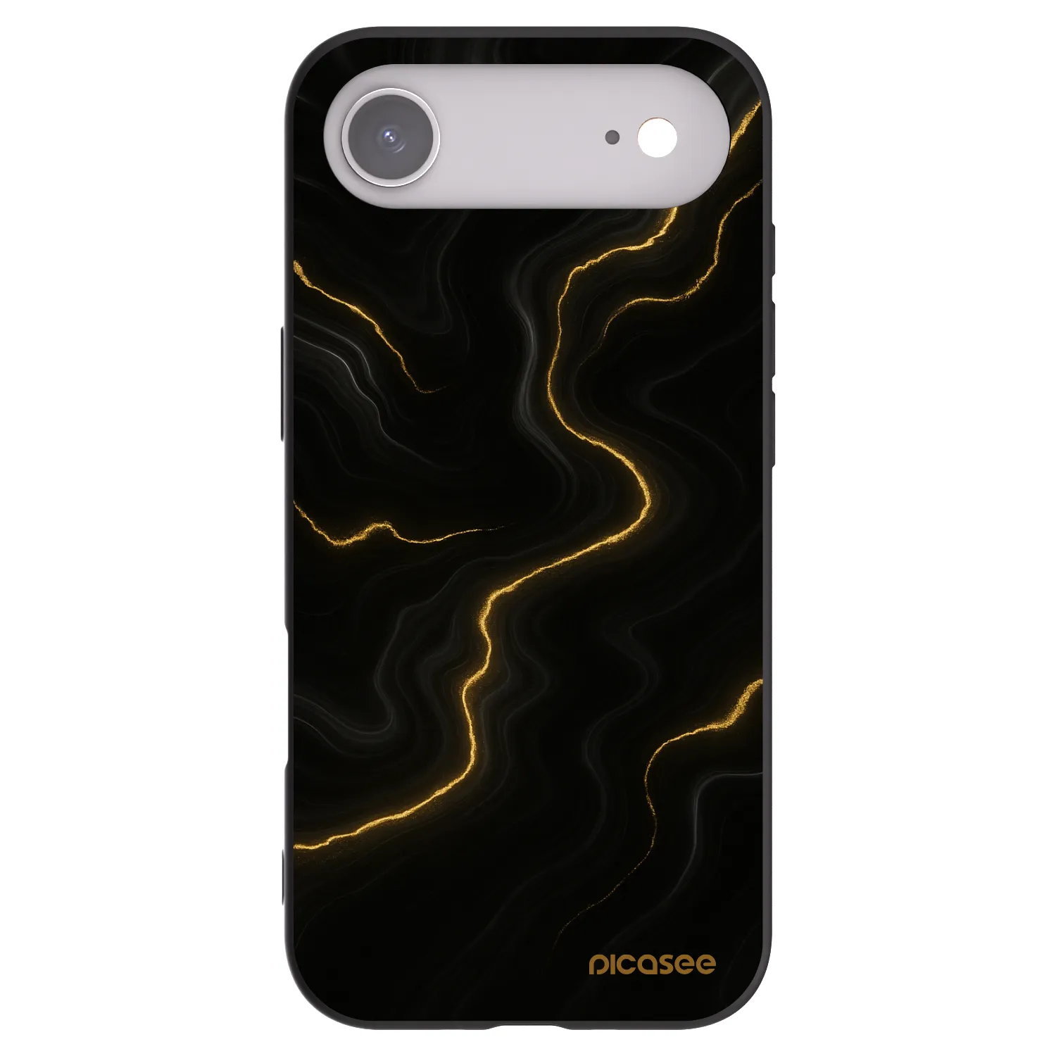 Picasee husă neagră din silicon pentru Apple iPhone Air - Thunder