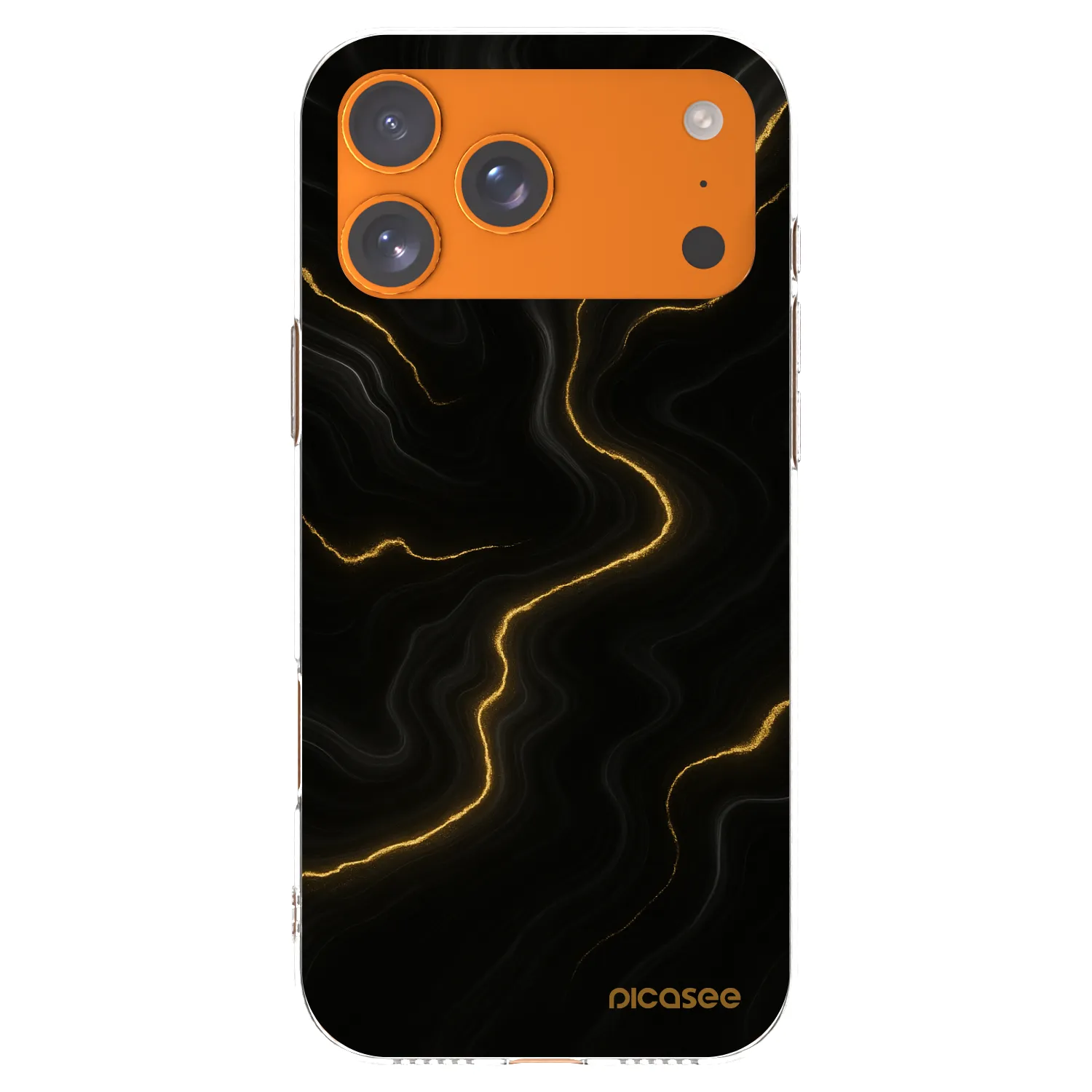 Picasee husă transparentă din silicon pentru Apple iPhone 17 Pro Max - Thunder