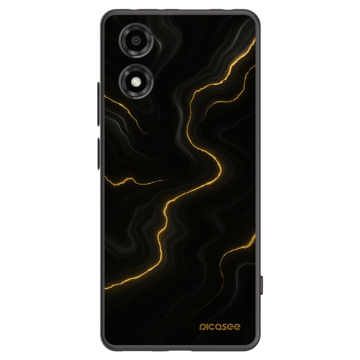 Picasee husă neagră din silicon pentru Motorola Moto E14 - Thunder