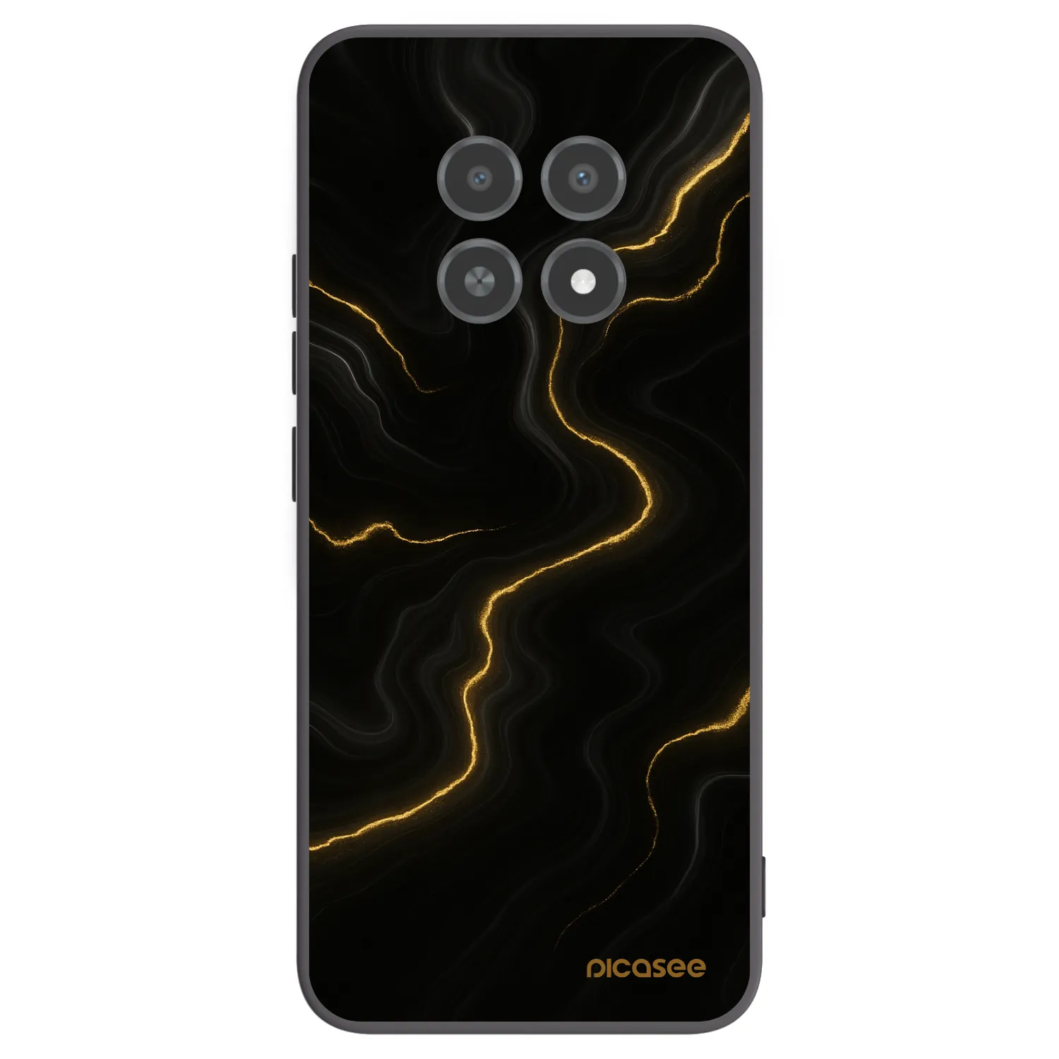 Picasee husă neagră din silicon pentru Realme 12X - Thunder