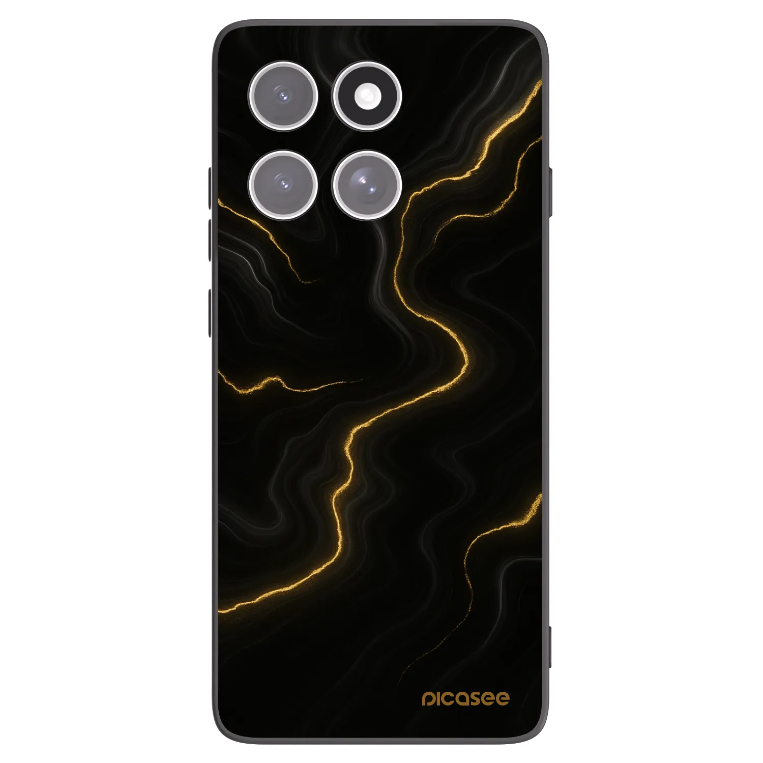 Picasee husă neagră din silicon pentru Motorola Edge 60 Pro - Thunder