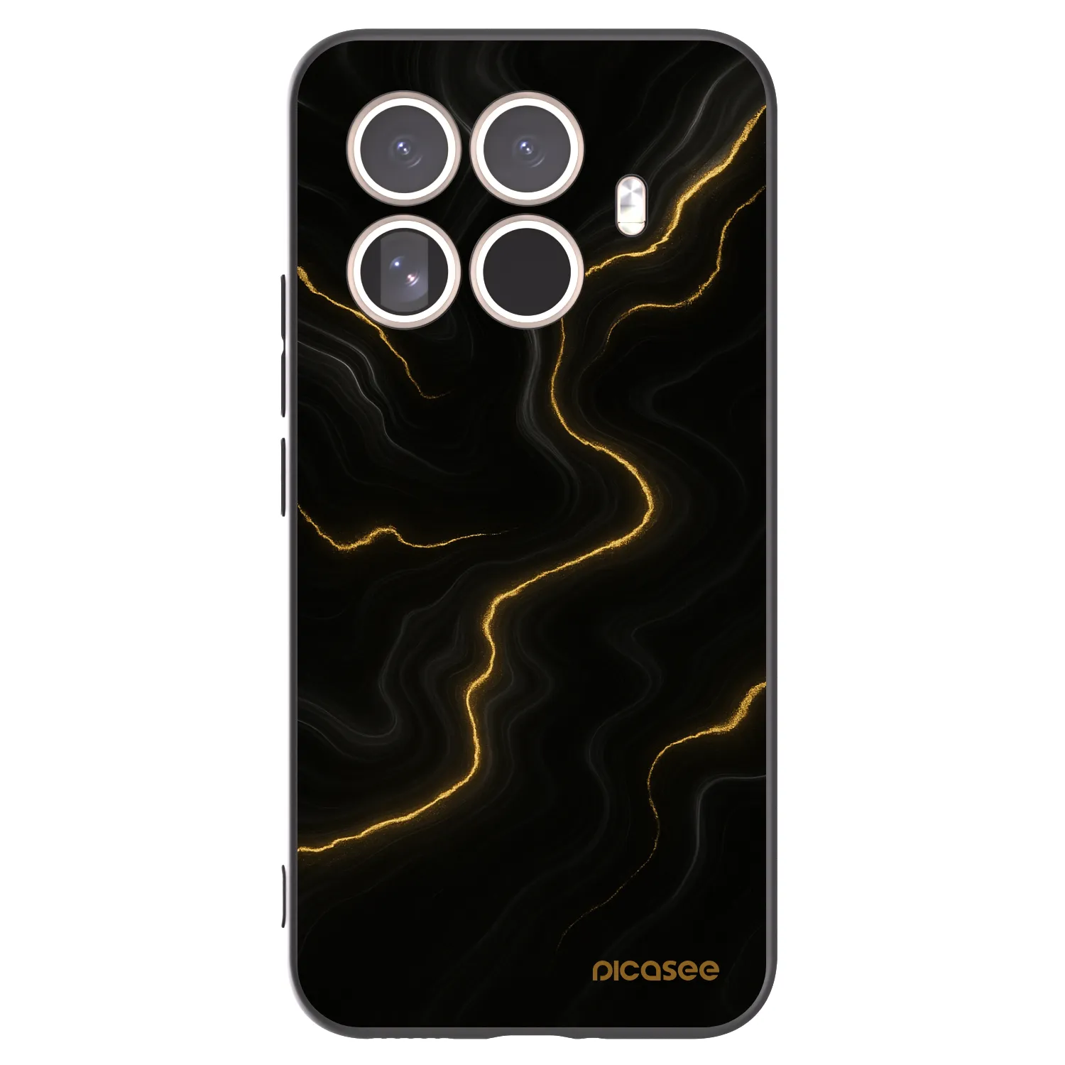 Picasee husă neagră din silicon pentru Xiaomi 15T Pro - Thunder